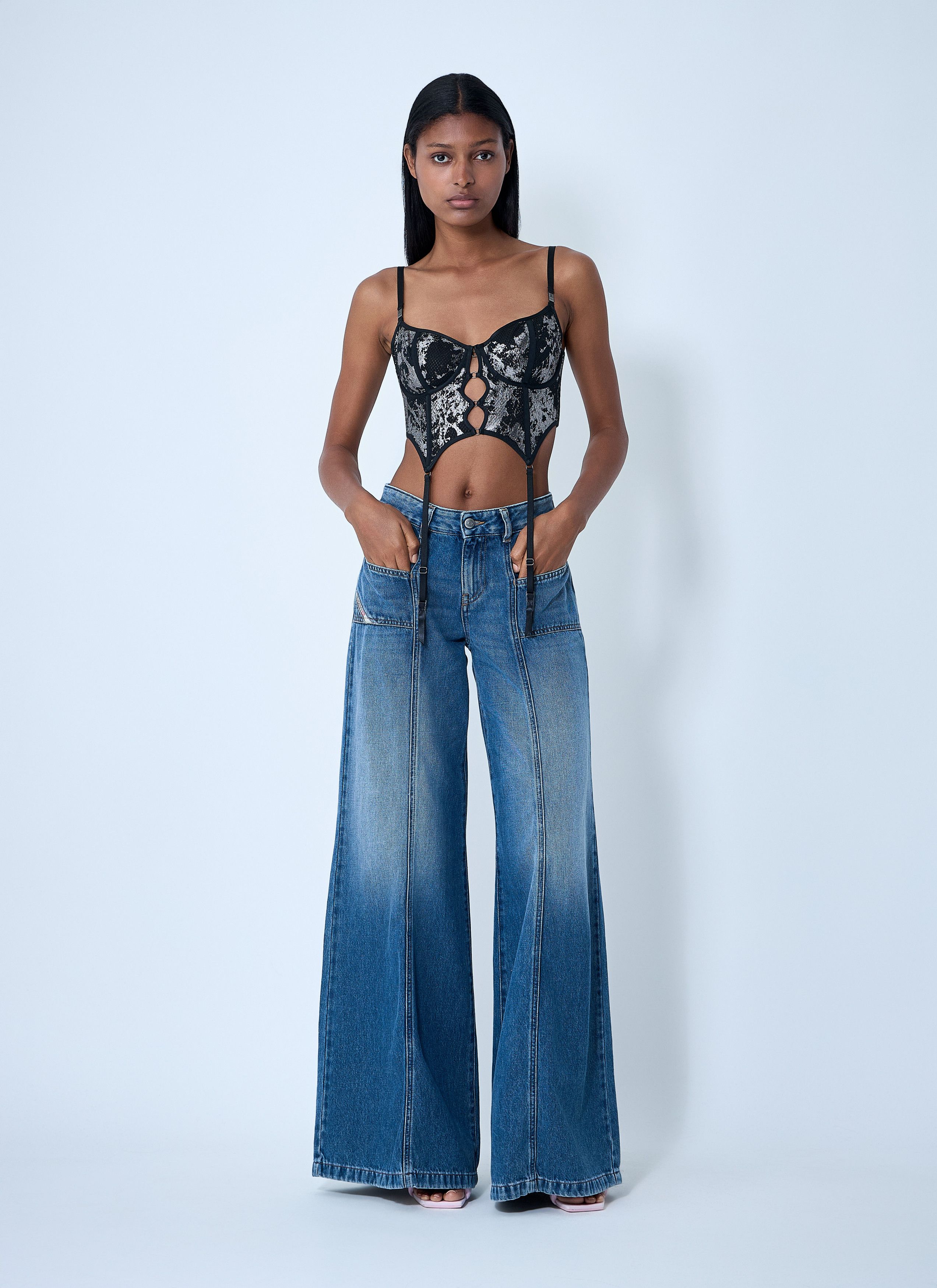 Diesel D-Akii Jeans Size 28" / US 6 / IT 42 - 2 Thumbnail