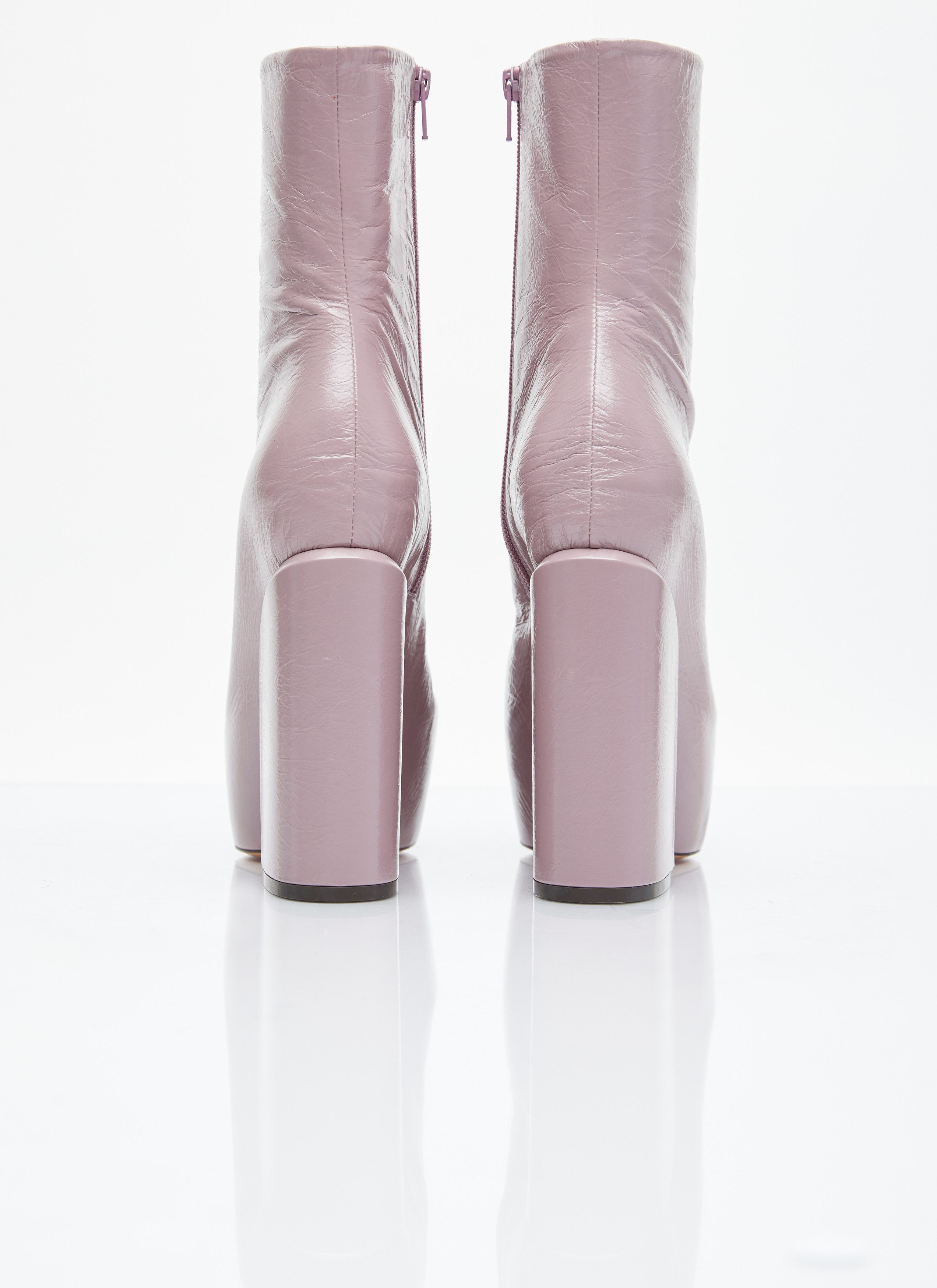 Dries Van Noten Platform Heel Leather Boots Size US 11 / IT 41 - 6 Thumbnail