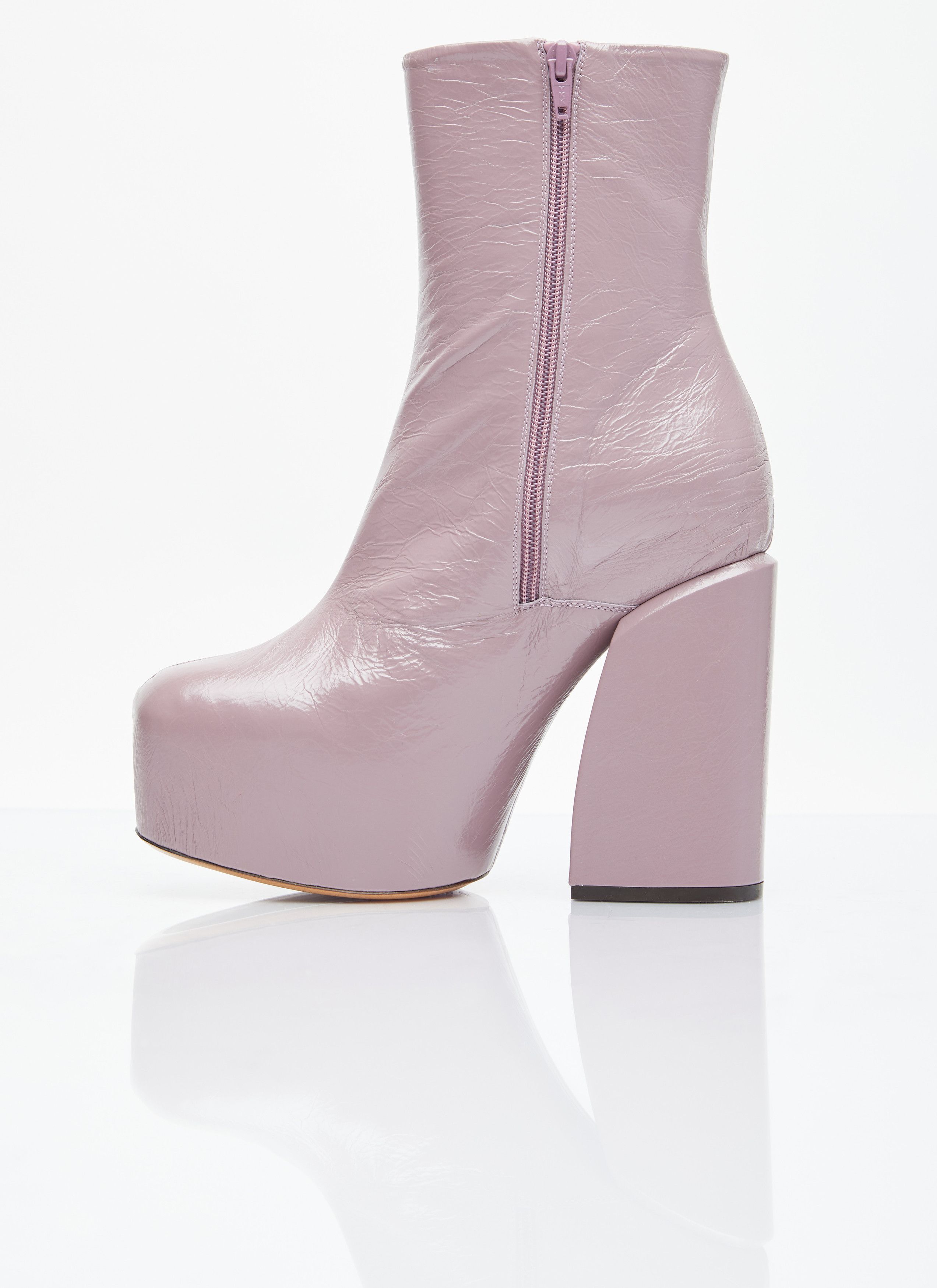 Dries Van Noten Platform Heel Leather Boots Size US 11 / IT 41 - 4 Thumbnail