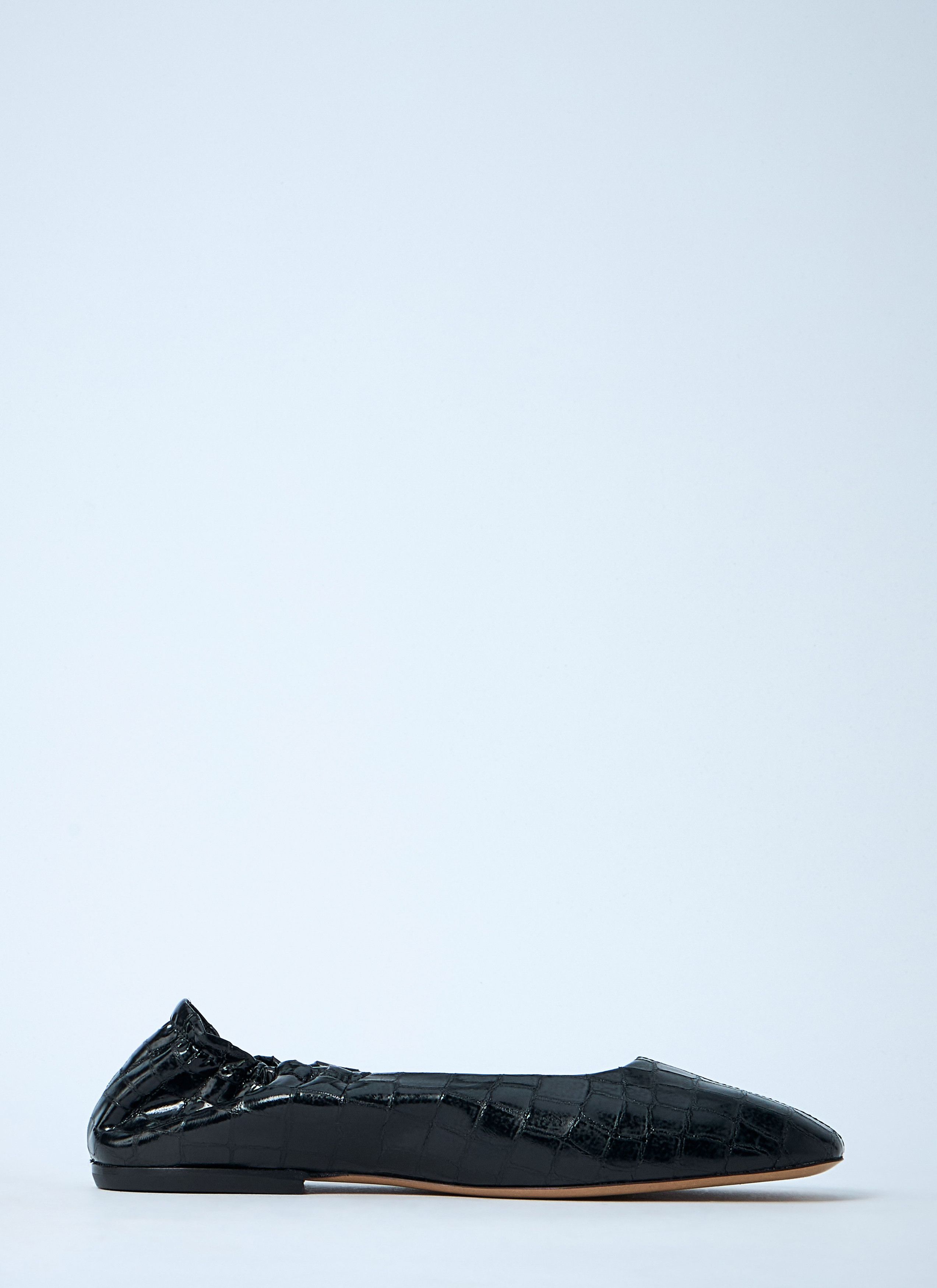 Dries Van Noten Croc-Embossed Ballerina Flats Size US 7 / IT 37 - 7 Thumbnail