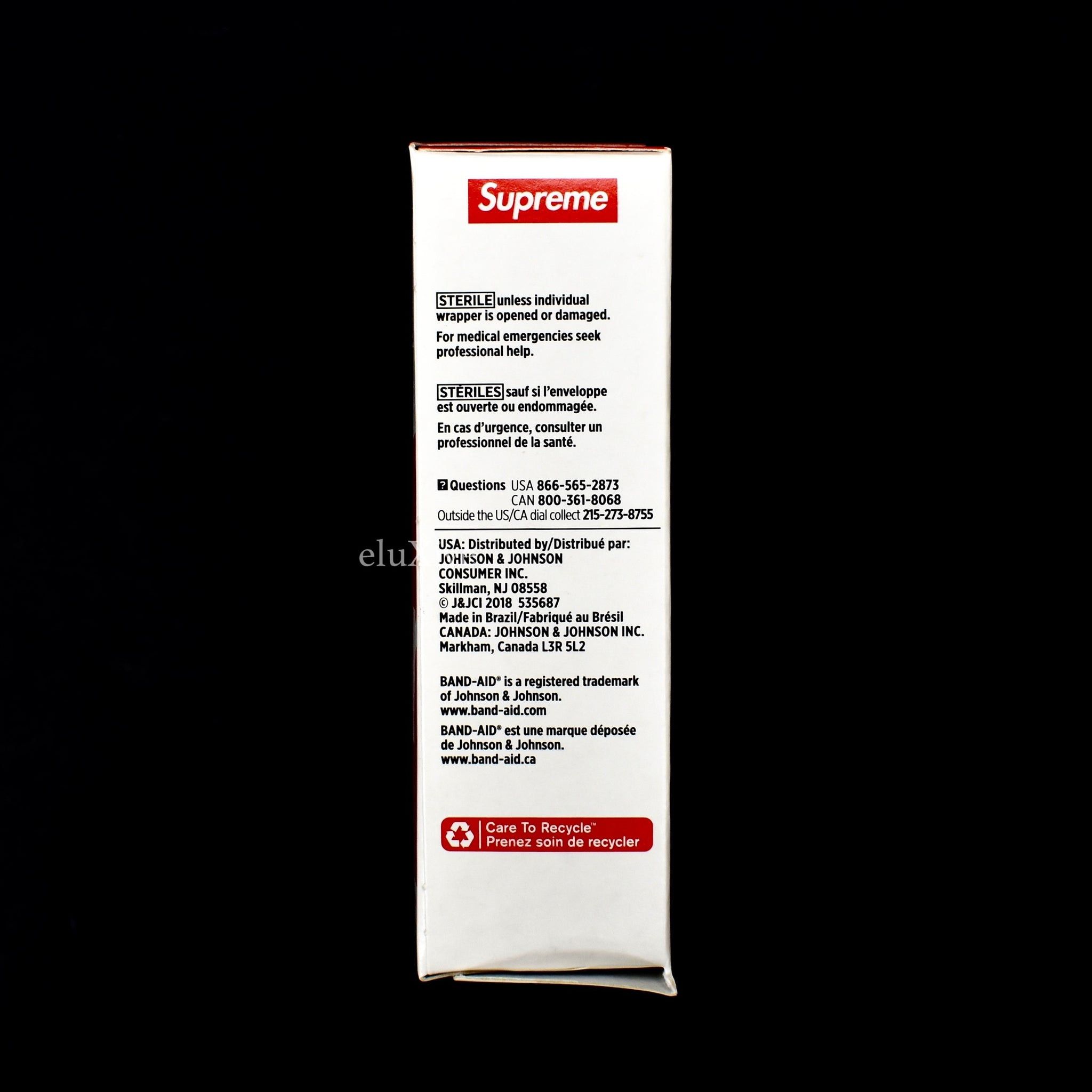 Supreme Band-Aid Red Box Logo Bandages DS Size ONE SIZE - 3 Thumbnail
