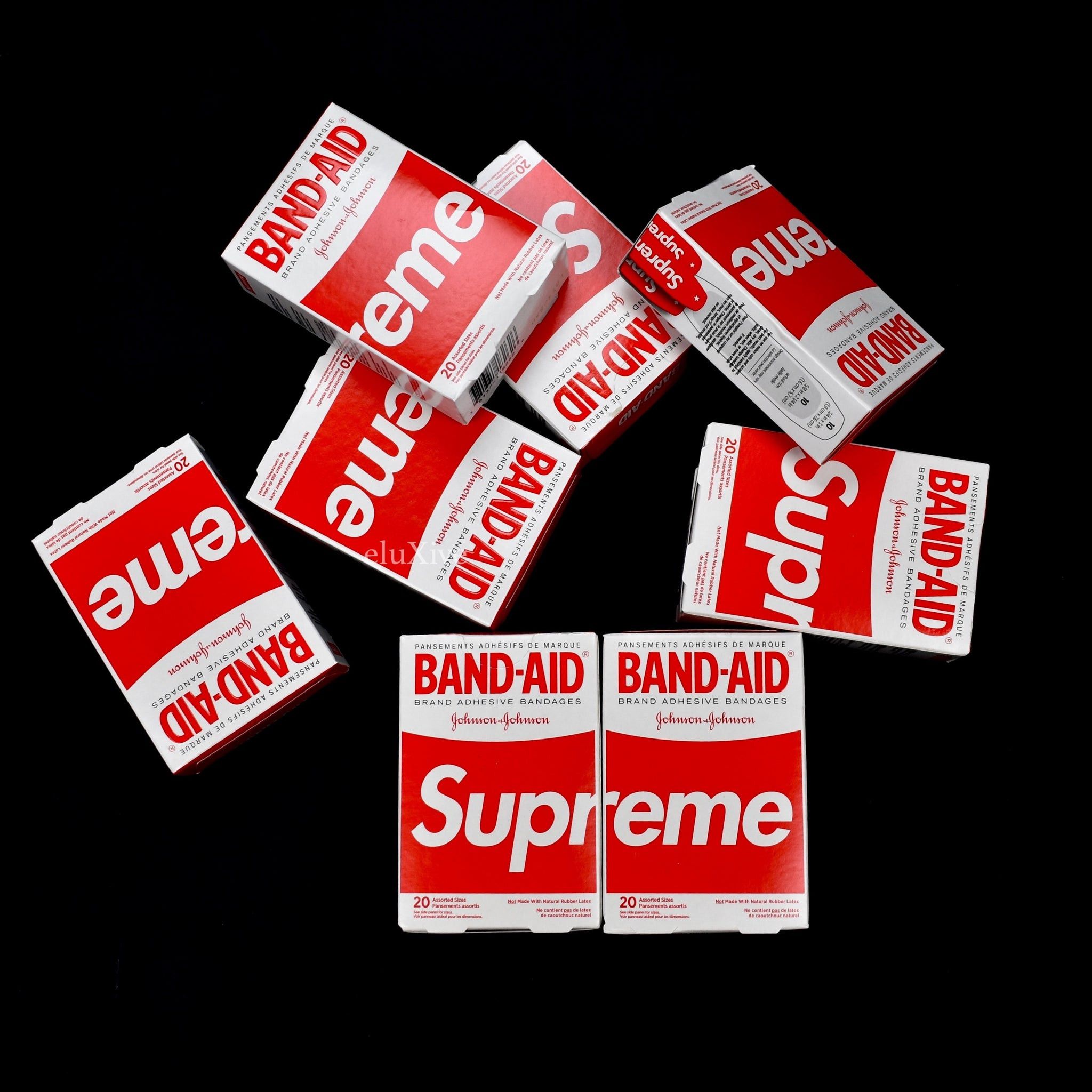 Supreme Band-Aid Red Box Logo Bandages DS Size ONE SIZE - 8 Thumbnail