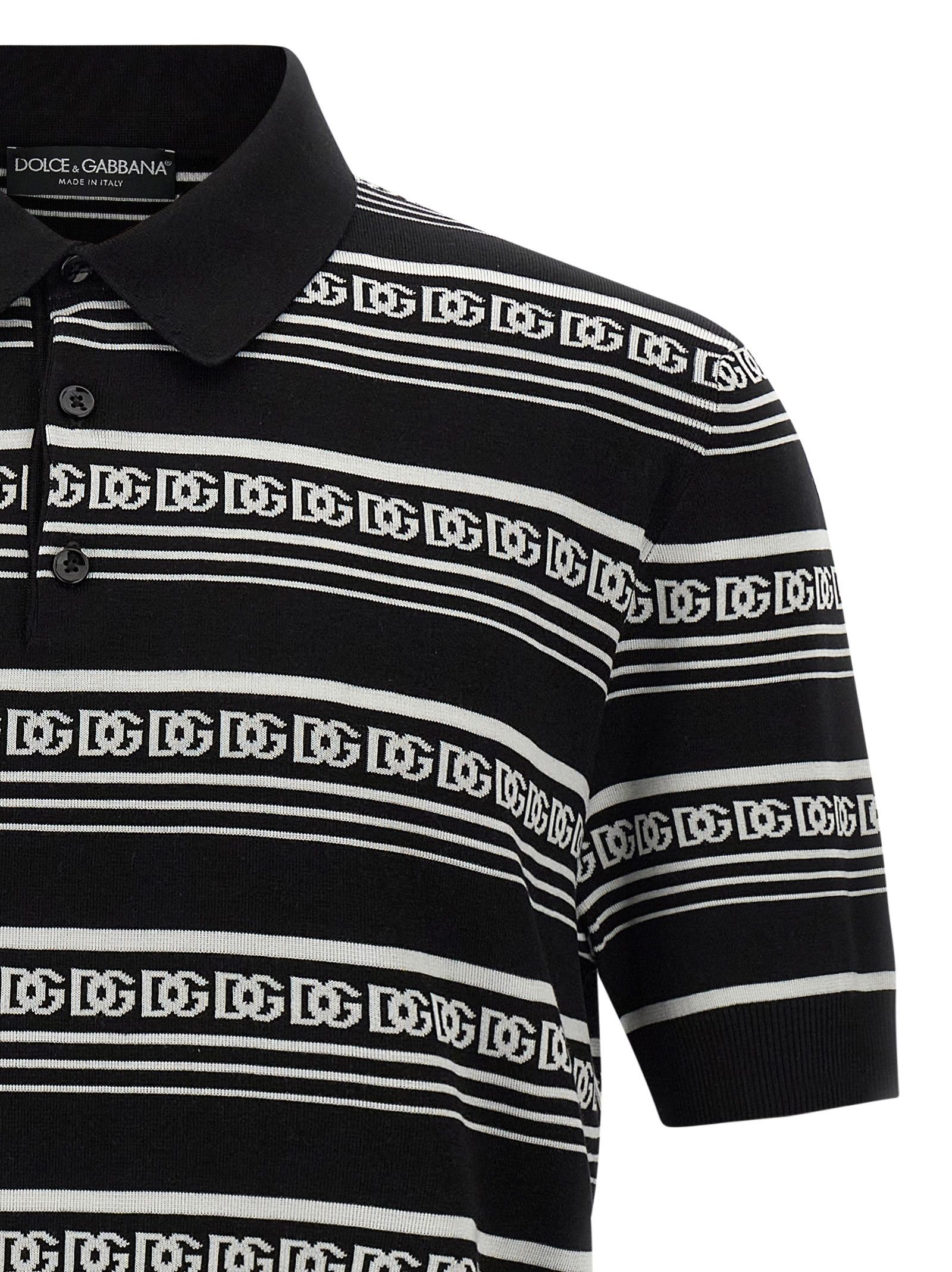 Dolce & Gabbana Knitted Polo Shirt Size US L / EU 52-54 / 3 - 3 Thumbnail