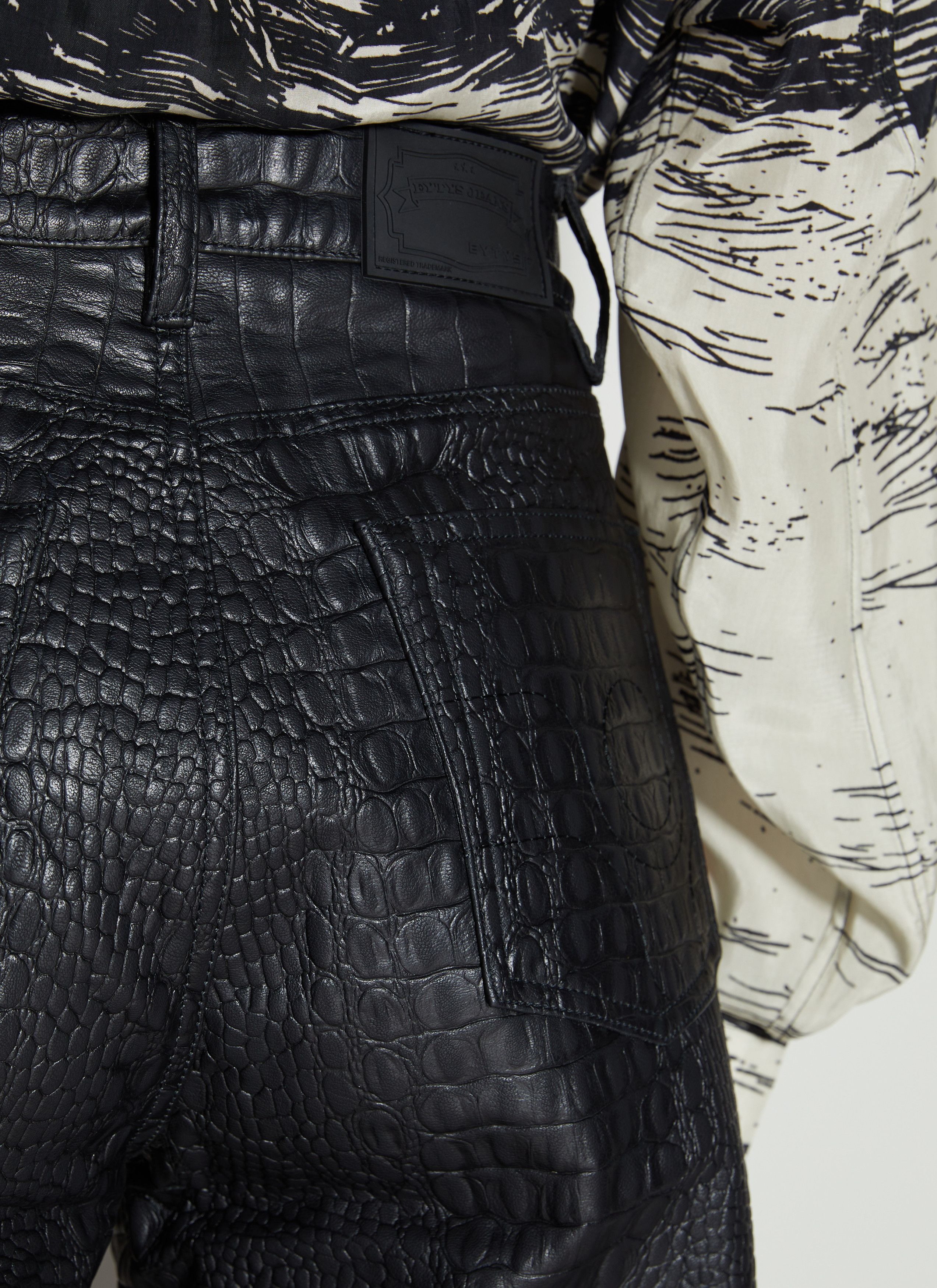 Eytys Benz Croco Pants Size 24" / US 00 / IT 34 - 5 Thumbnail