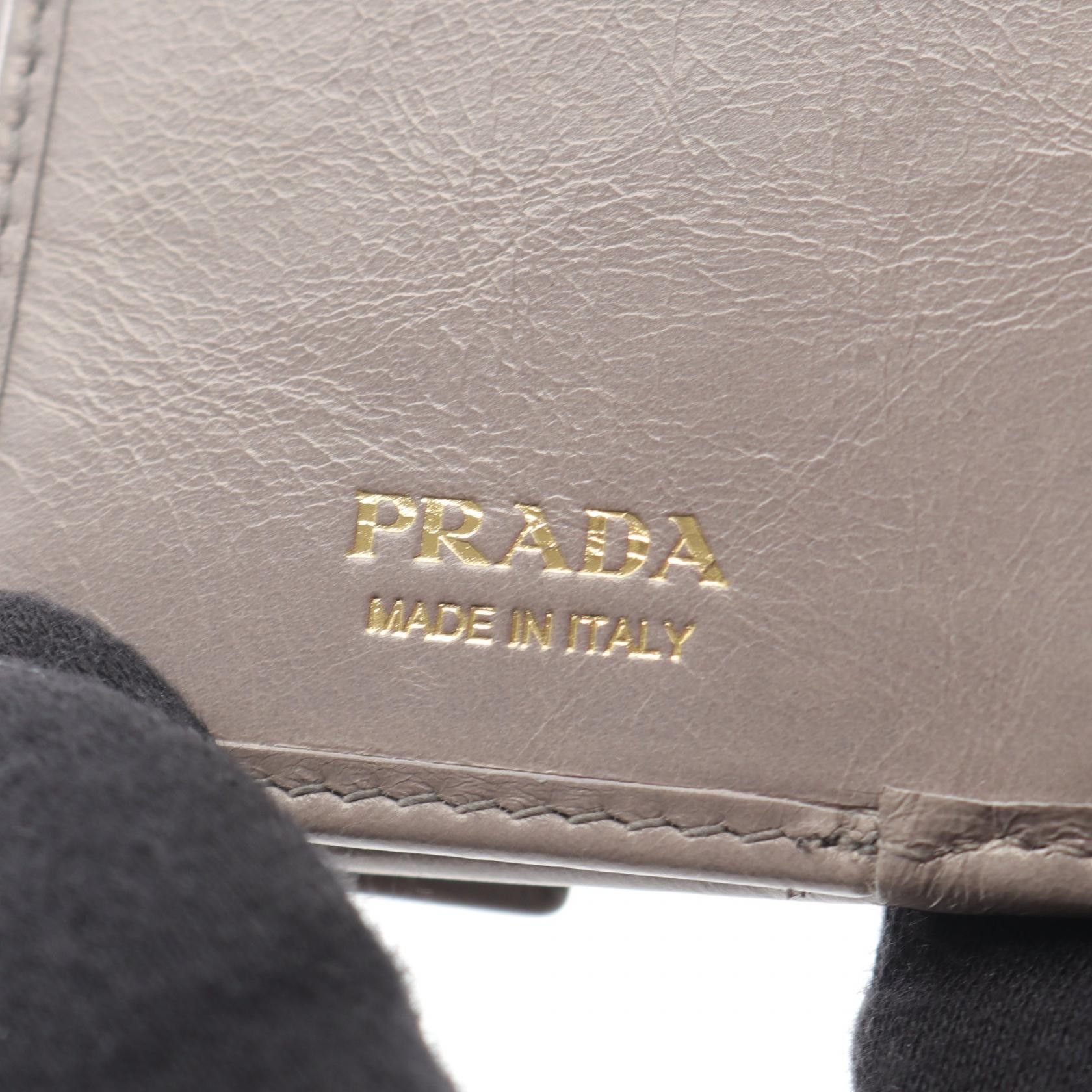 Prada Prada Prada SOFT LUX Leather Long Wallet Leather Long Wallet 1MH0432CYRF0116 Size ONE SIZE - 4 Thumbnail