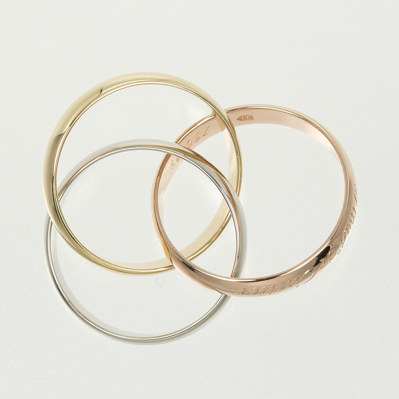 Cartier Cartier Cartier Trinity Au750 Ring Size 9 Metal Ring Size ONE SIZE - 8 Thumbnail