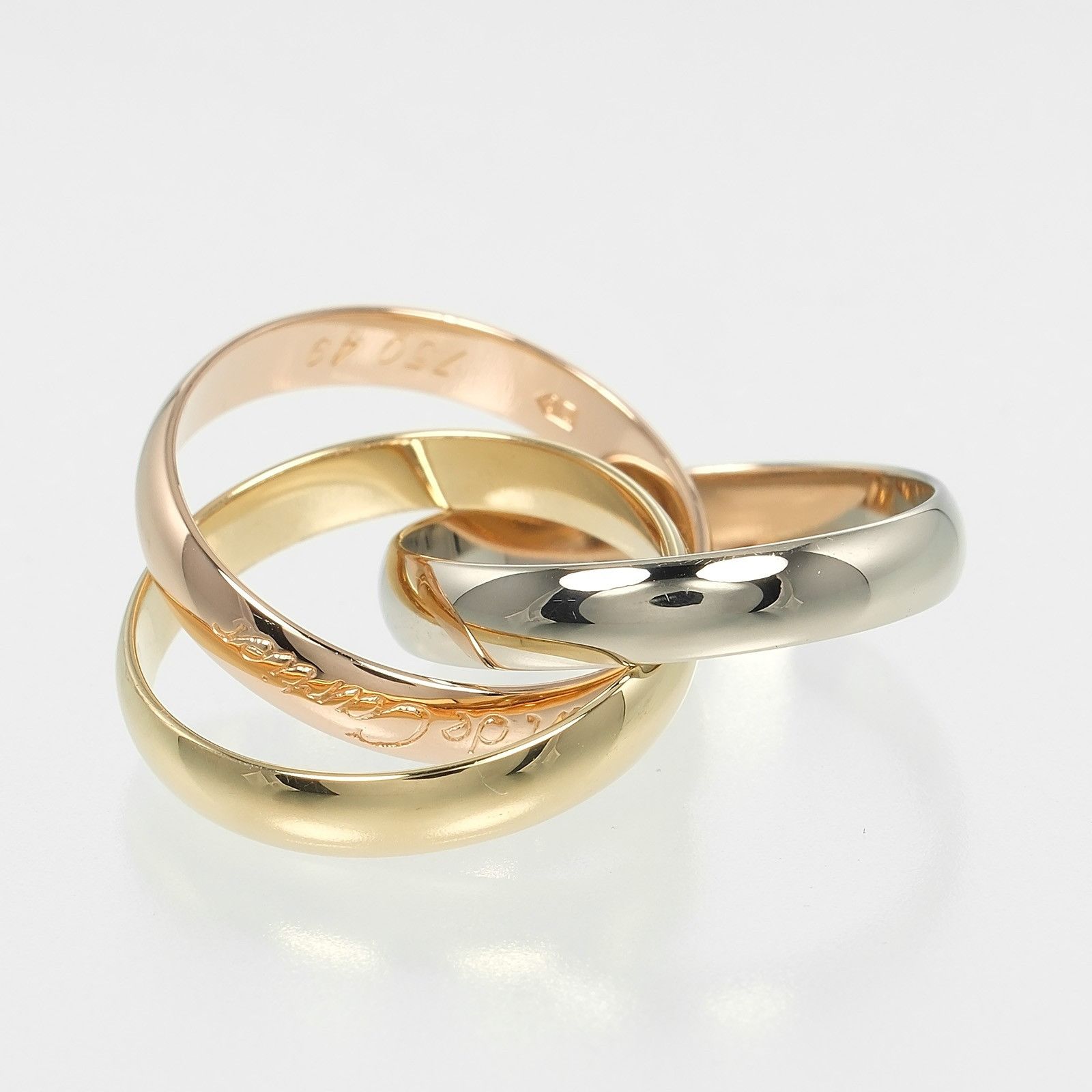 Cartier Cartier Cartier Trinity Au750 Ring Size 9 Metal Ring Size ONE SIZE - 6 Thumbnail