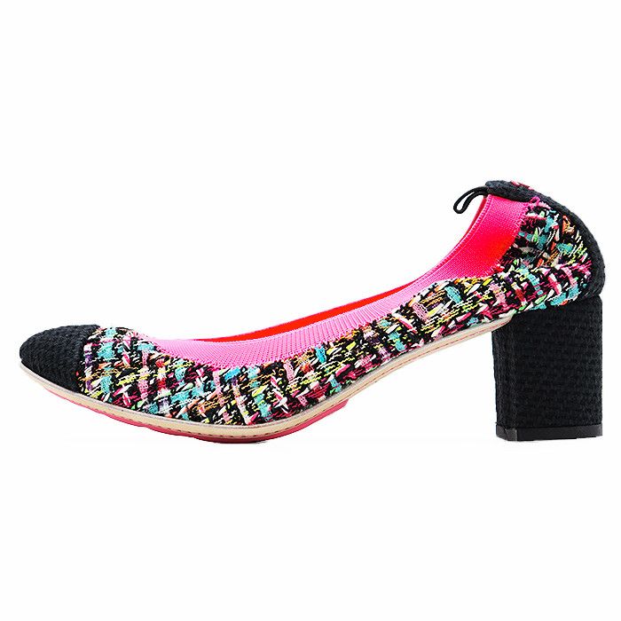 Chanel Chanel Chanel G26643 Tweed Pumps Leather Shoes G26643 DUTY FREE for USA Size ONE SIZE - 4 Thumbnail