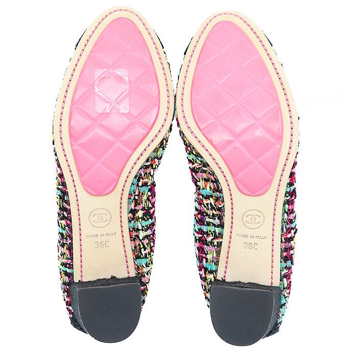 Chanel Chanel Chanel G26643 Tweed Pumps Leather Shoes G26643 DUTY FREE for USA Size ONE SIZE - 9 Thumbnail