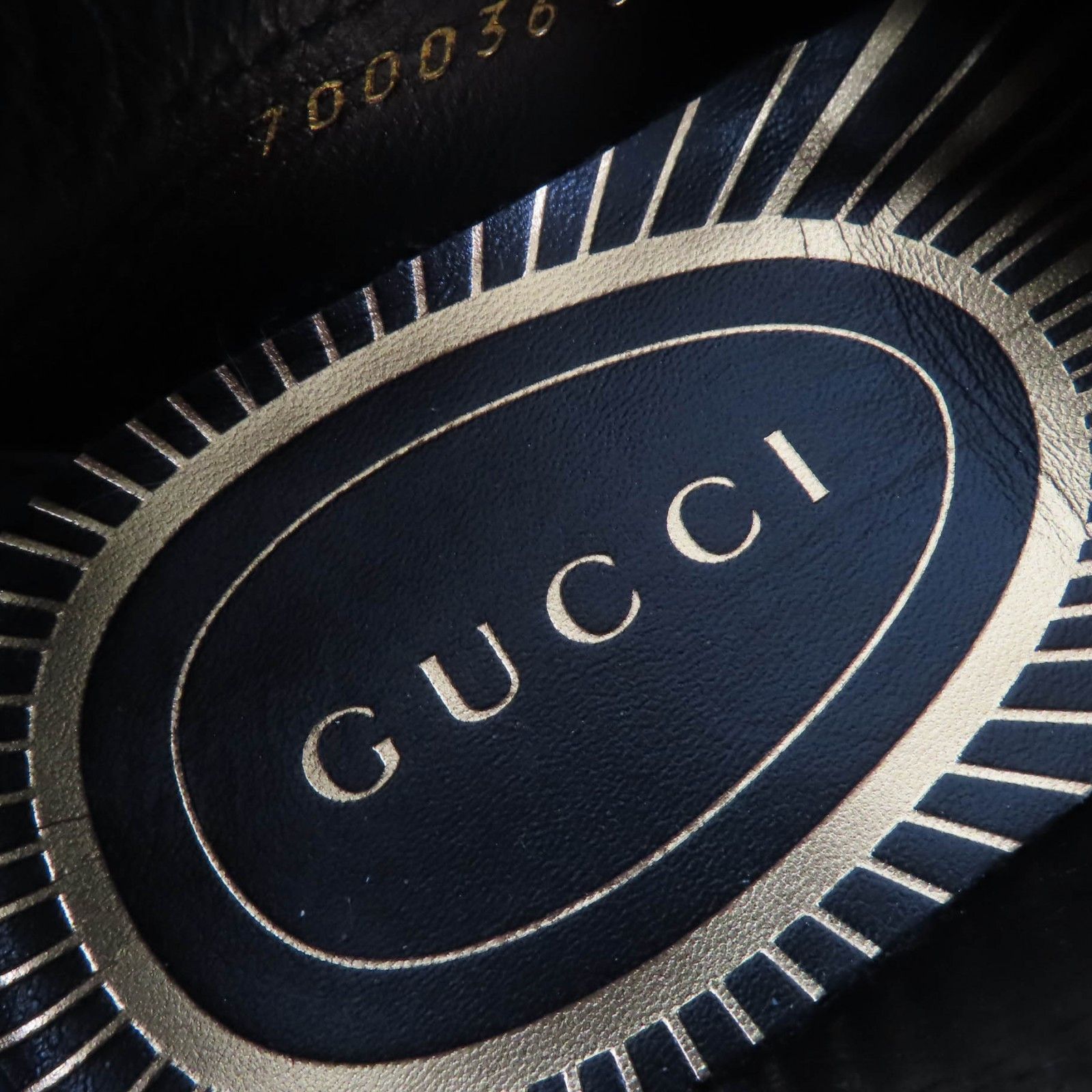 Gucci Gucci Gucci Logo Metal Leather Loafers Leather Shoes 700036 DUTY FREE for USA Size ONE SIZE - 11 Thumbnail
