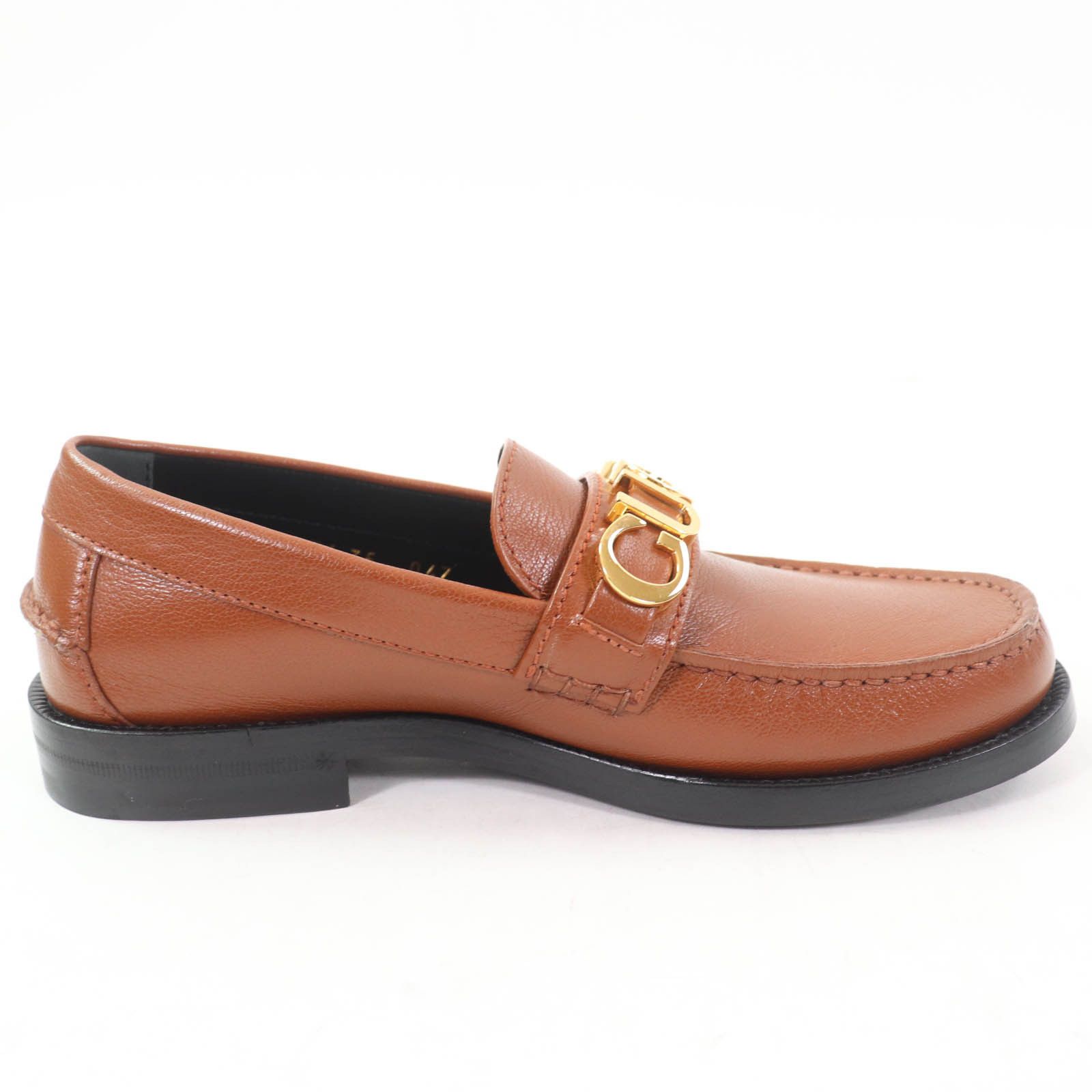 Gucci Gucci Gucci Logo Metal Leather Loafers Leather Shoes 700036 DUTY FREE for USA Size ONE SIZE - 6 Thumbnail
