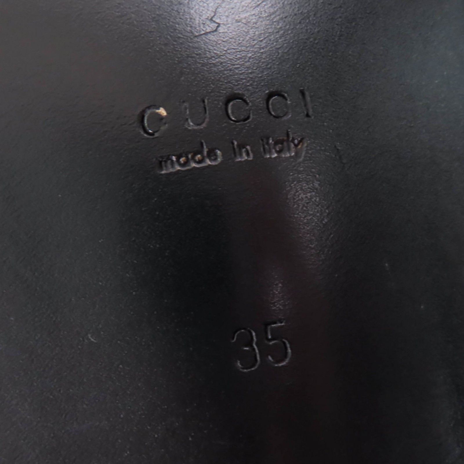 Gucci Gucci Gucci Logo Metal Leather Loafers Leather Shoes 700036 DUTY FREE for USA Size ONE SIZE - 12 Thumbnail