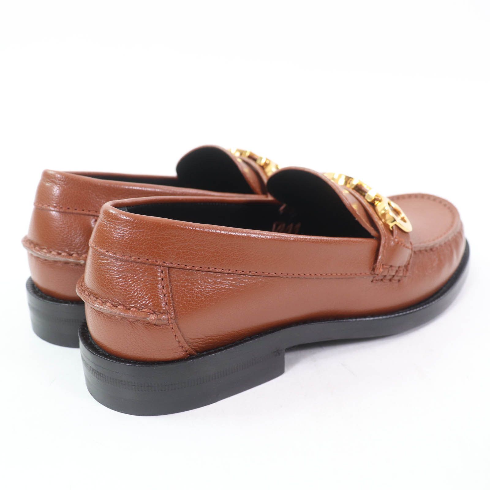Gucci Gucci Gucci Logo Metal Leather Loafers Leather Shoes 700036 DUTY FREE for USA Size ONE SIZE - 3 Thumbnail