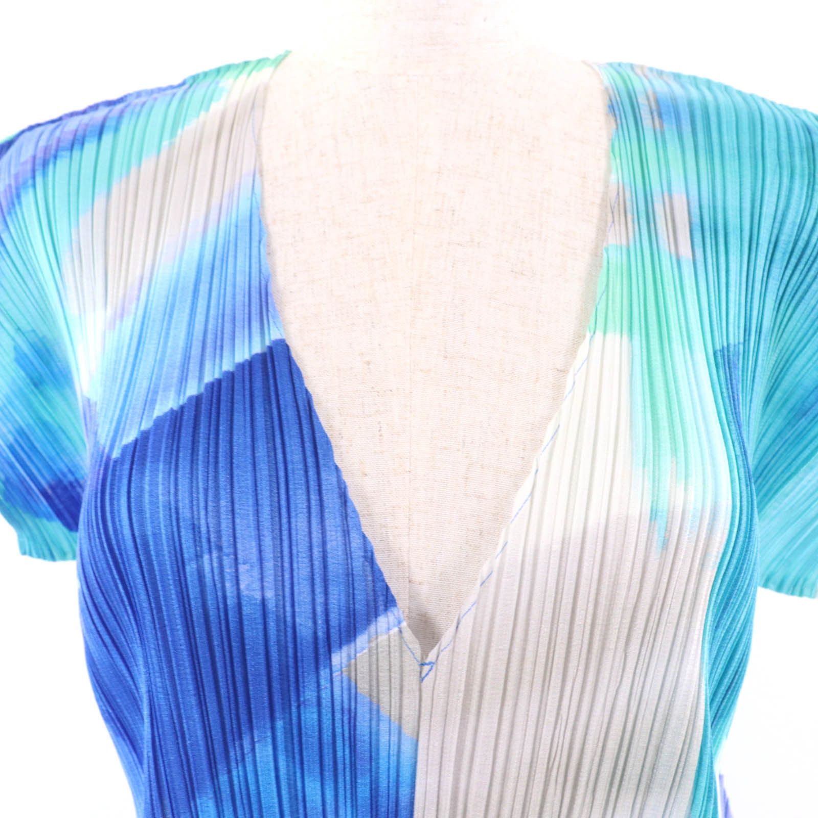 Issey Miyake Issey Miyake PLEATS PLEASE Watercolor Polyester Dress Others Dresses PP01-JT688 DUTY FREE for USA Size ONE SIZE - 4 Thumbnail