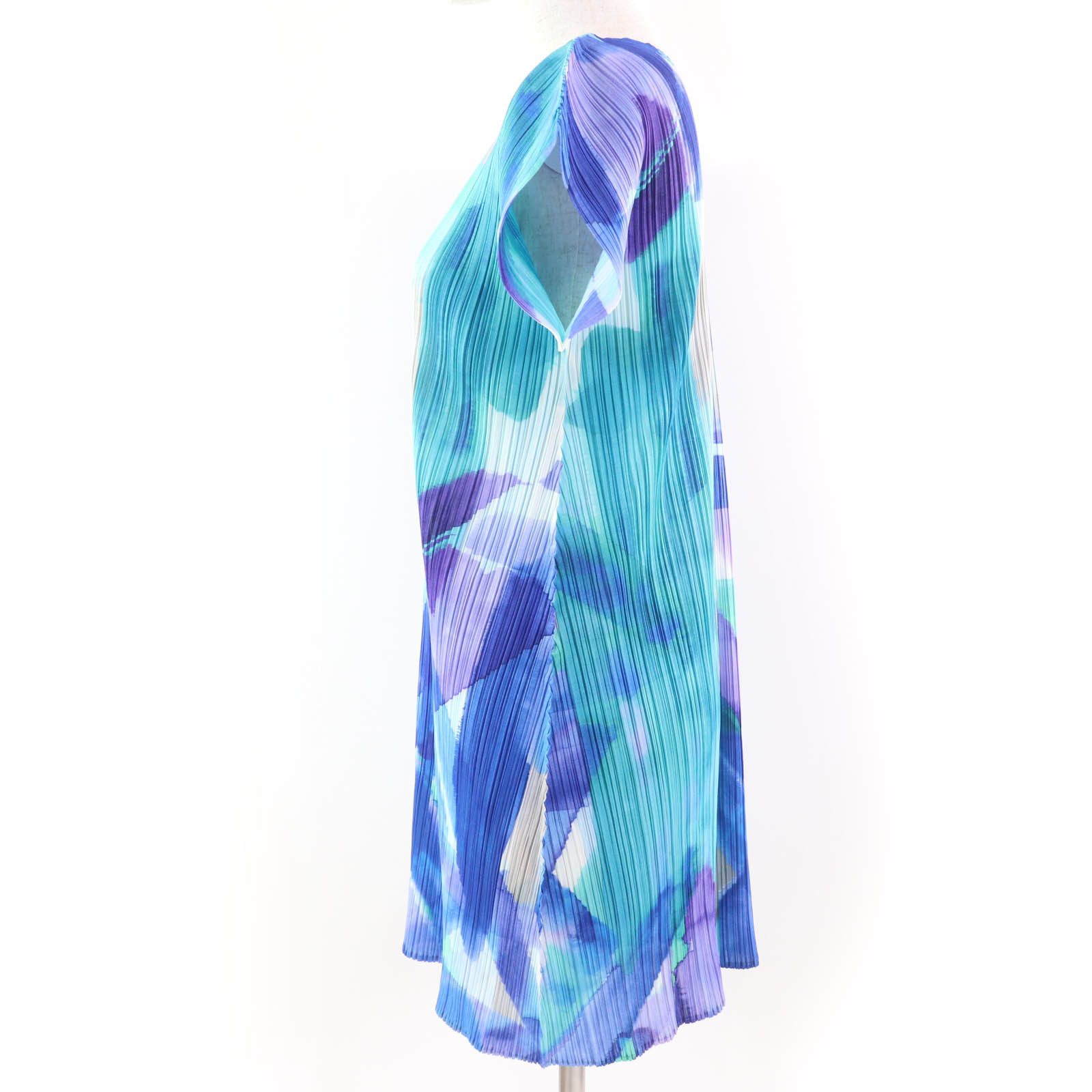 Issey Miyake Issey Miyake PLEATS PLEASE Watercolor Polyester Dress Others Dresses PP01-JT688 DUTY FREE for USA Size ONE SIZE - 2 Thumbnail