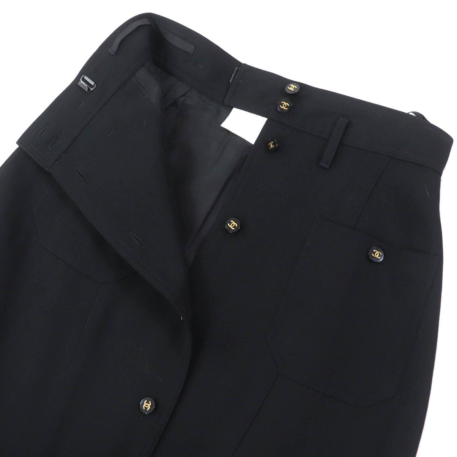 Chanel Chanel Chanel COCO Mark Button Wool Skirt Others Skirts P04919 Size ONE SIZE - 4 Thumbnail