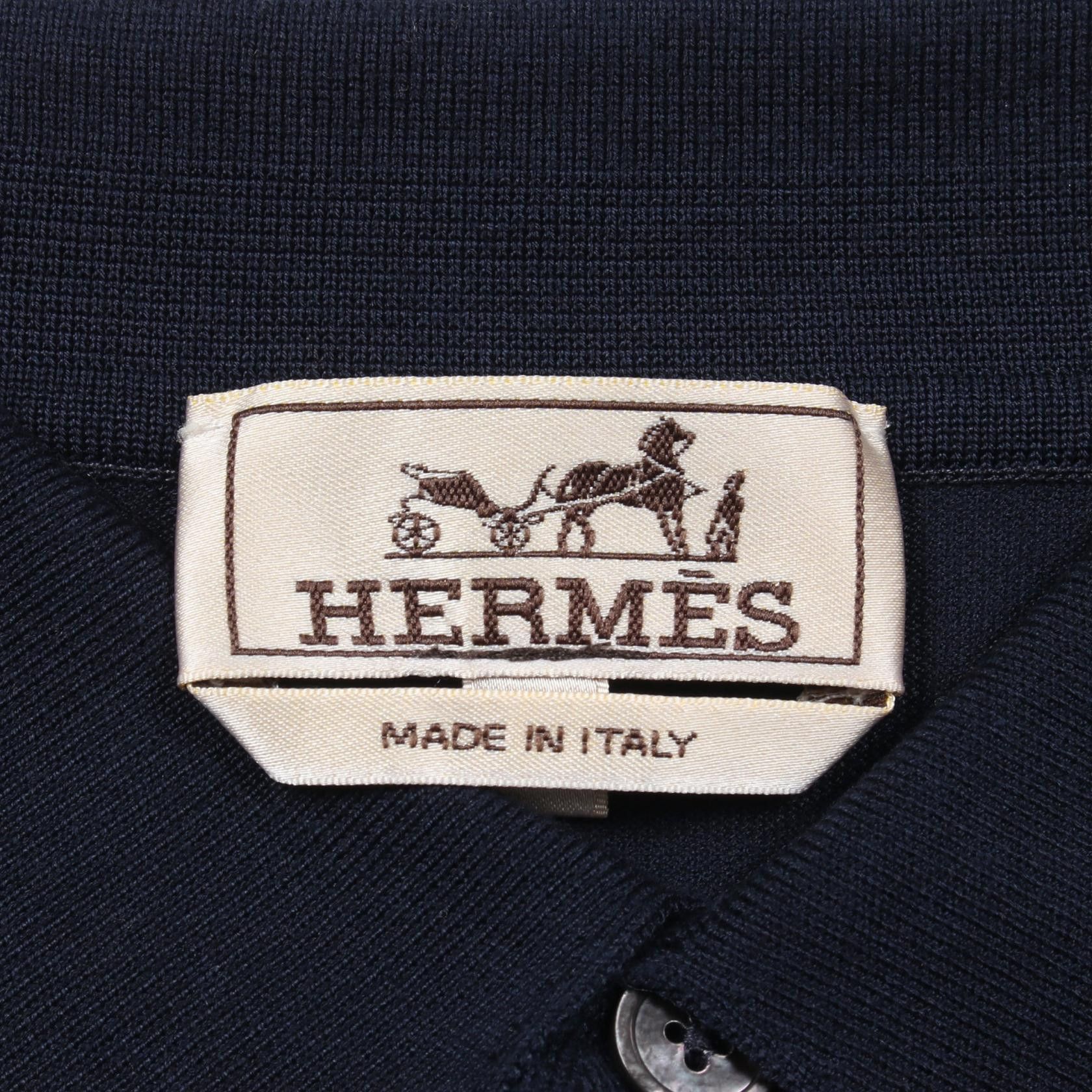 Hermes Hermes Hermes H Embroidery Cotton Top Cotton Tops Size ONE SIZE - 3 Thumbnail
