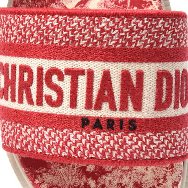 Dior Dior Christian Dior Dway Toile de Jouy Embroidery Sandals Cotton Shoes Size ONE SIZE - 5 Thumbnail