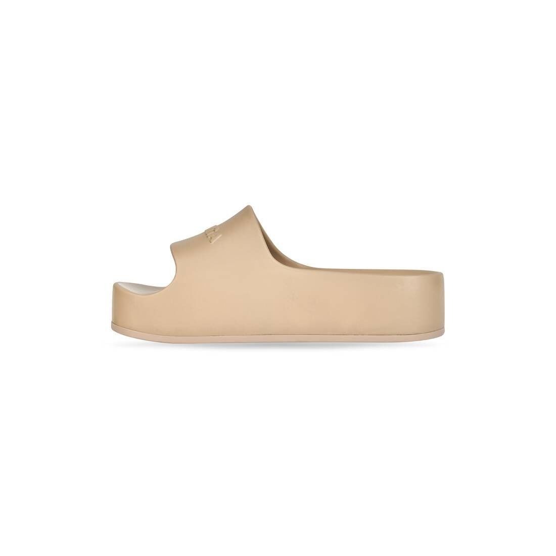 Balenciaga Rubber Chunky Platform Slide Sandals in Taupe Size US 6 / IT 36 - 2 Thumbnail