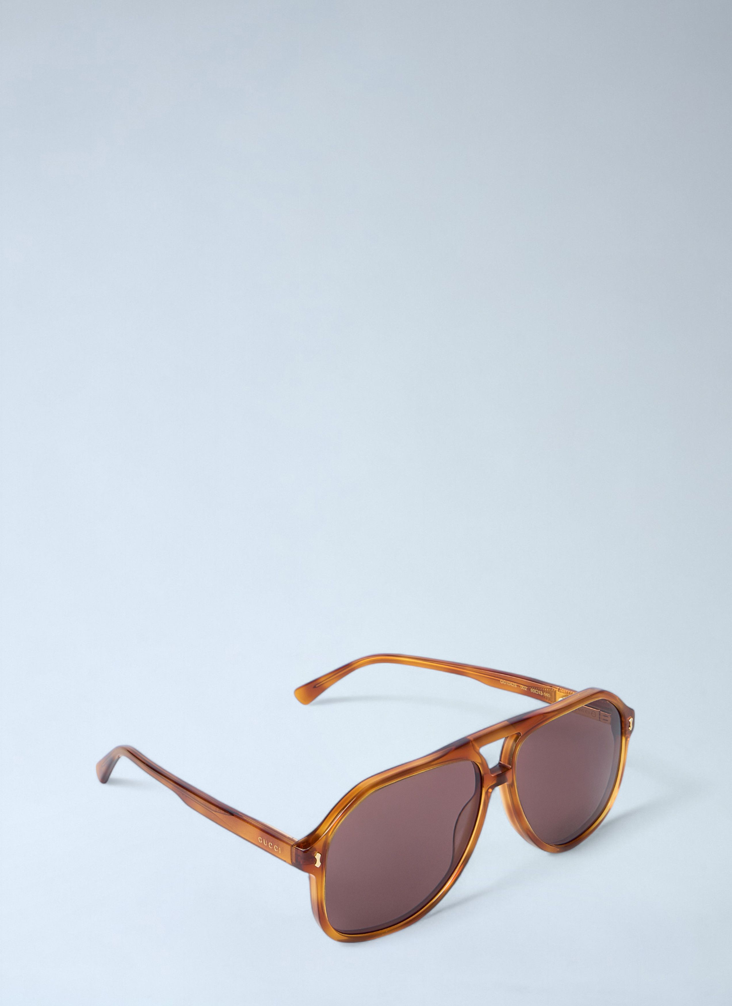 Gucci Aviator Tortoiseshell Sunglasses Size ONE SIZE - 7 Thumbnail