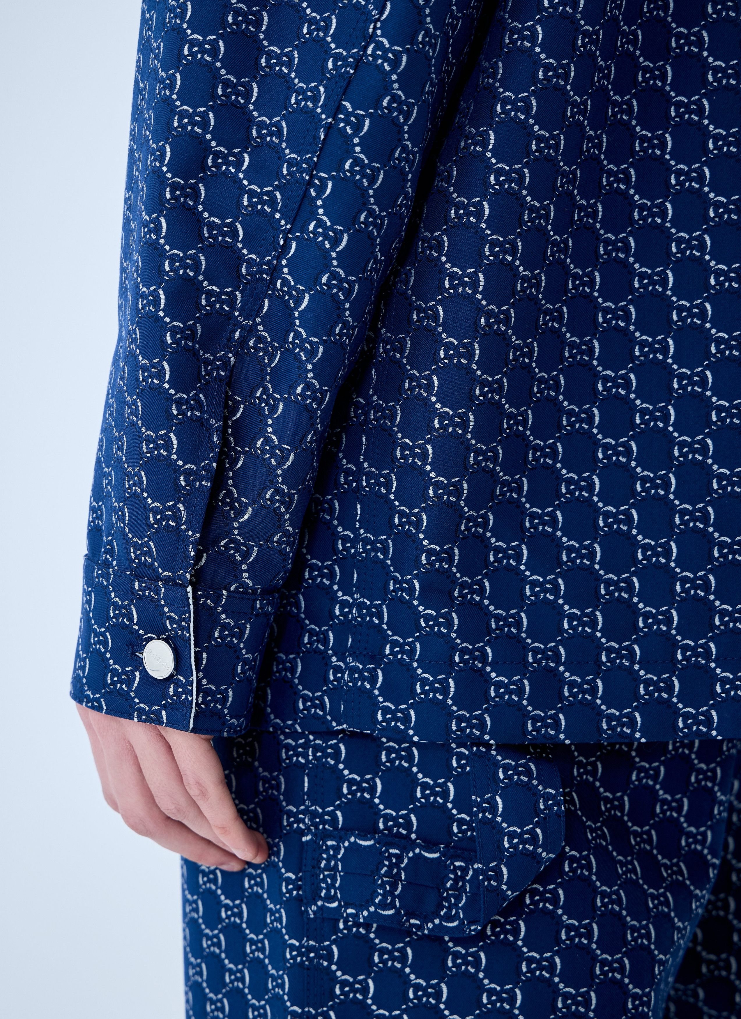 Gucci Cotton Jacquard Jacket With GG Shadow Size US S / EU 44-46 / 1 - 6 Thumbnail