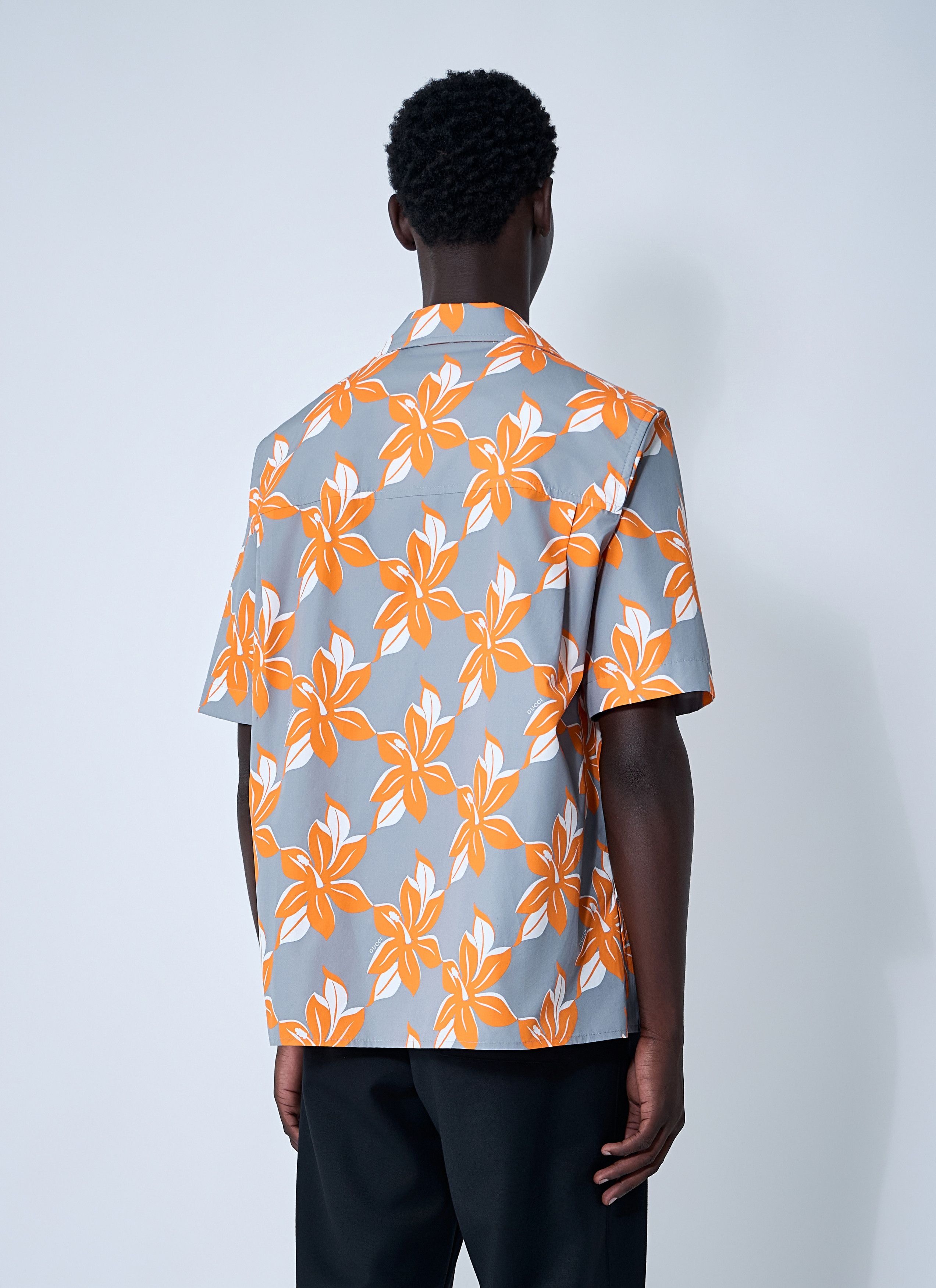 Gucci Printed Cotton Poplin Shirt Size US S / EU 44-46 / 1 - 4 Thumbnail