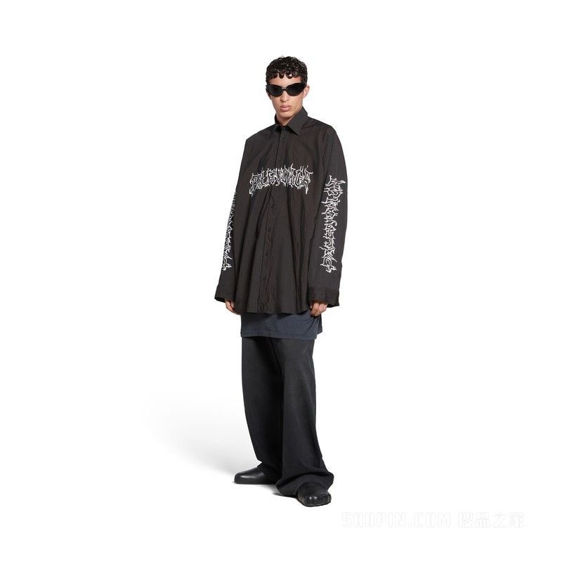 Balenciaga DIY METAL OUTLINE ENGINEERED Oversized Shirt Size US S / EU 44-46 / 1 - 3 Thumbnail