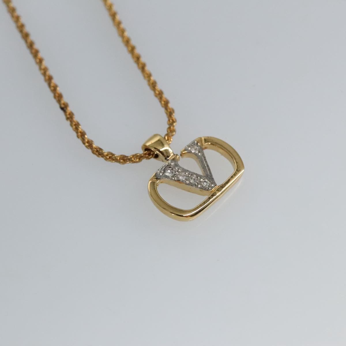 Valentino Valentino Garavani V logo necklace Size ONE SIZE - 7 Thumbnail