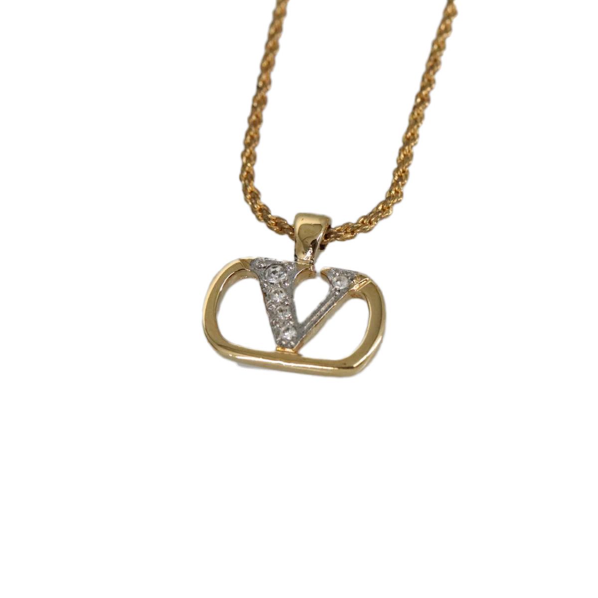 Valentino Valentino Garavani V logo necklace Size ONE SIZE - 2 Thumbnail