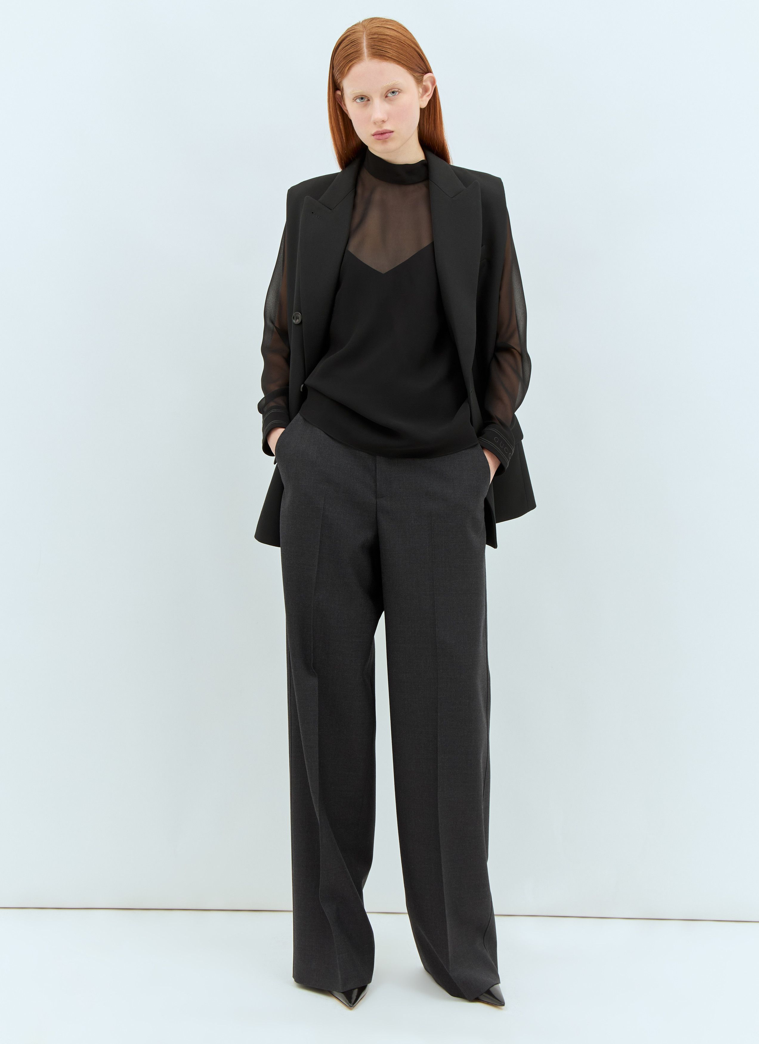 Gucci Wool Tailored Pants Size 28" / US 6 / IT 42 - 3 Thumbnail