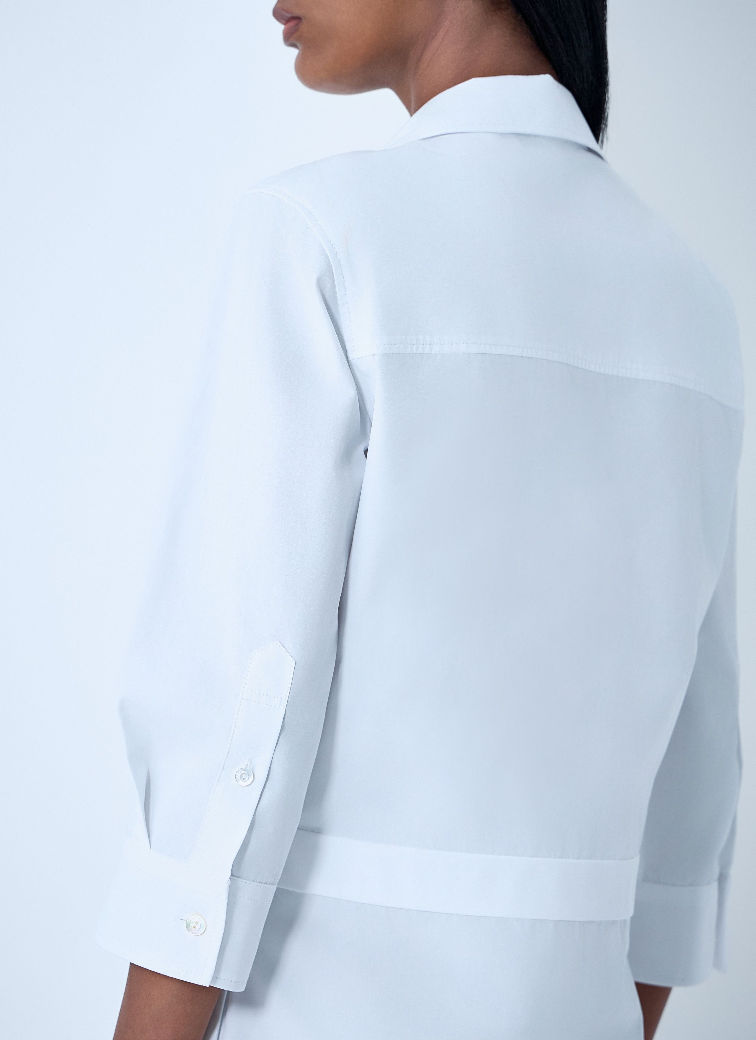 Gucci Cotton Poplin Shirt With Horsebit Hardware Size M / US 6-8 / IT 42-44 - 6 Thumbnail
