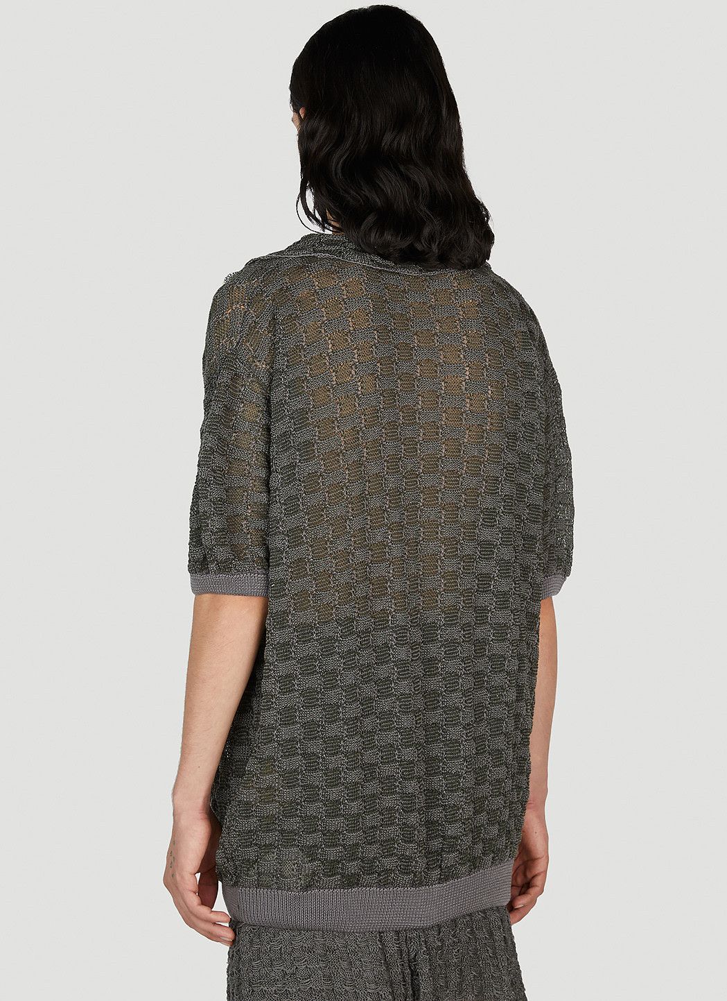 ISA BOULDER Basket Weave Polo Shirt Size US M / EU 48-50 / 2 - 4 Thumbnail