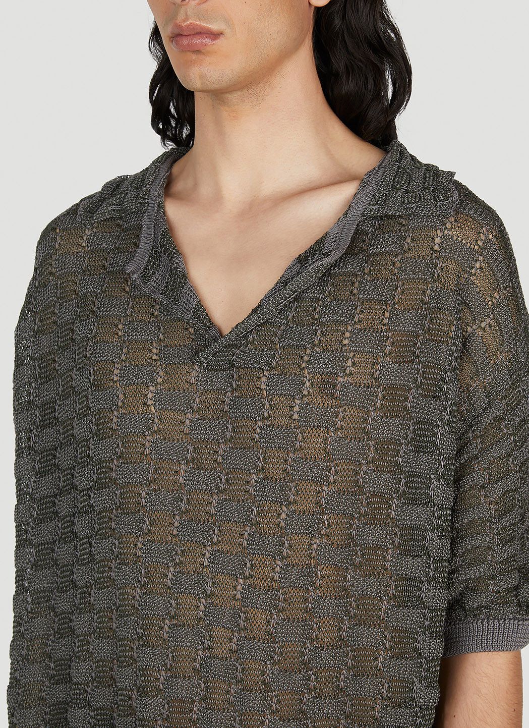 ISA BOULDER Basket Weave Polo Shirt Size US M / EU 48-50 / 2 - 5 Thumbnail