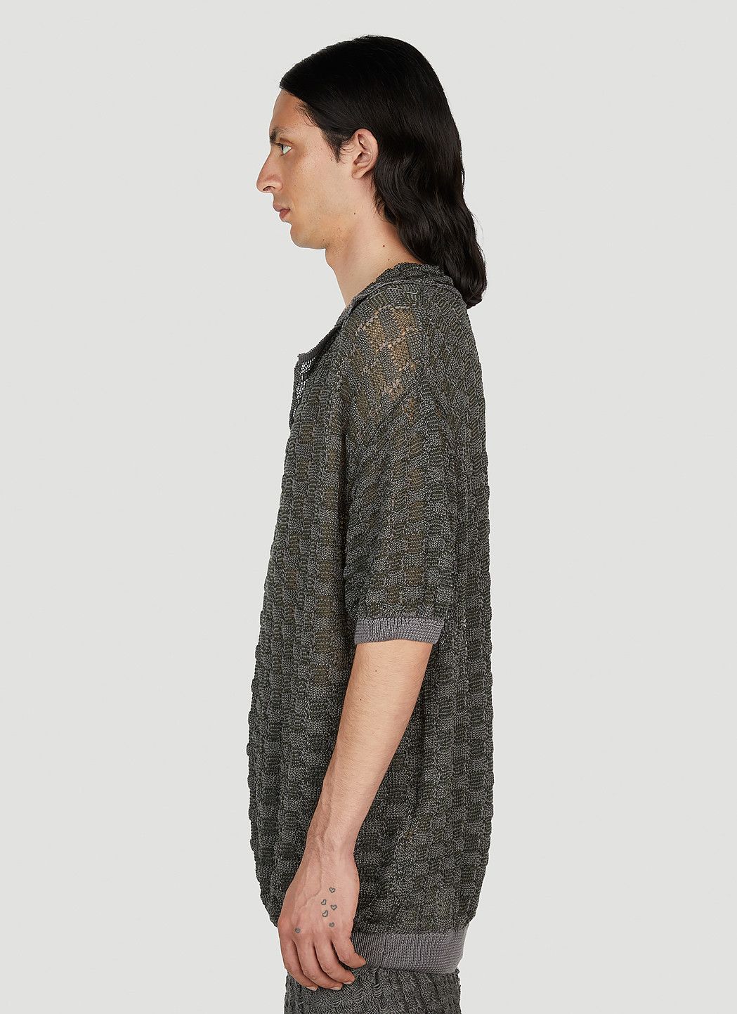 ISA BOULDER Basket Weave Polo Shirt Size US M / EU 48-50 / 2 - 3 Thumbnail