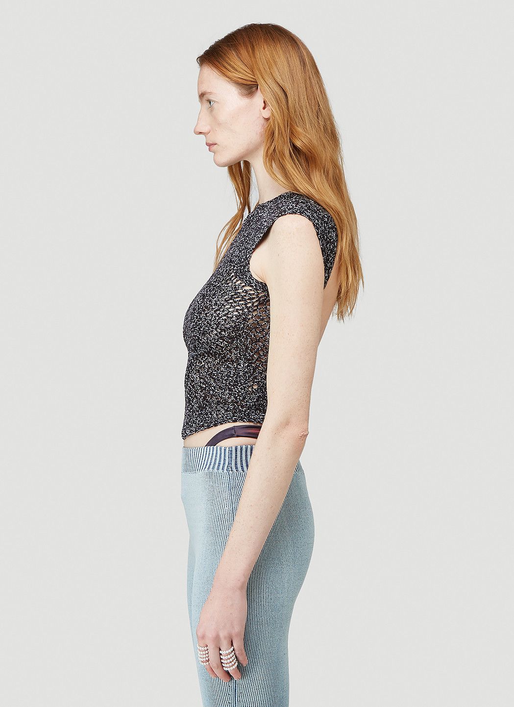 ISA BOULDER Scan Crochet Top Size L / US 10 / IT 46 - 3 Thumbnail