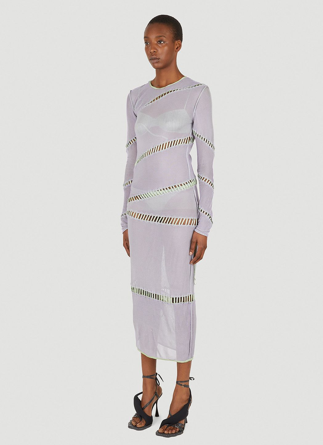 ISA BOULDER Puzzle Long Sleeve Dress Size XS / US 0-2 / IT 36-38 - 7 Thumbnail