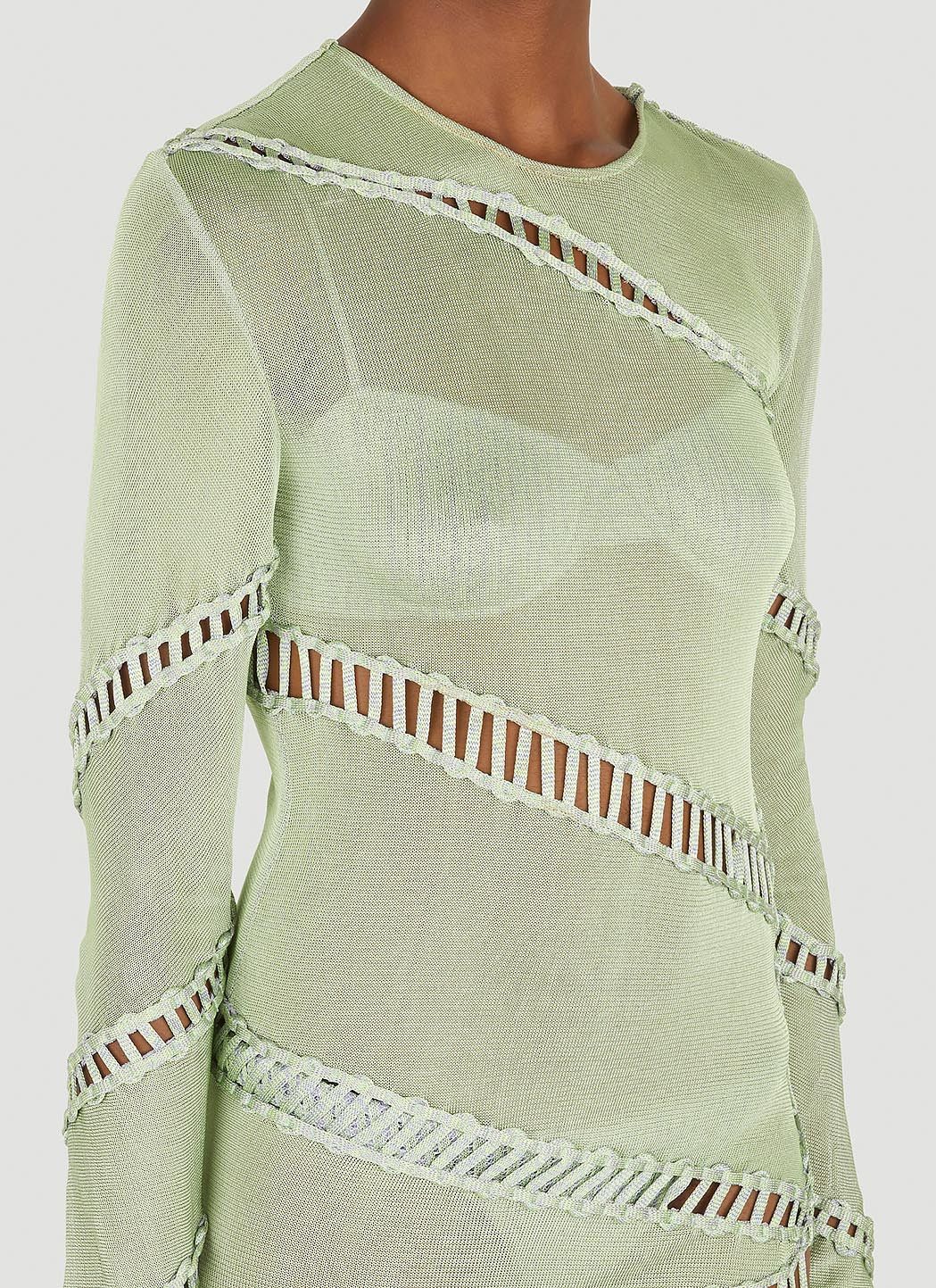 ISA BOULDER Puzzle Long Sleeve Dress Size XS / US 0-2 / IT 36-38 - 5 Thumbnail