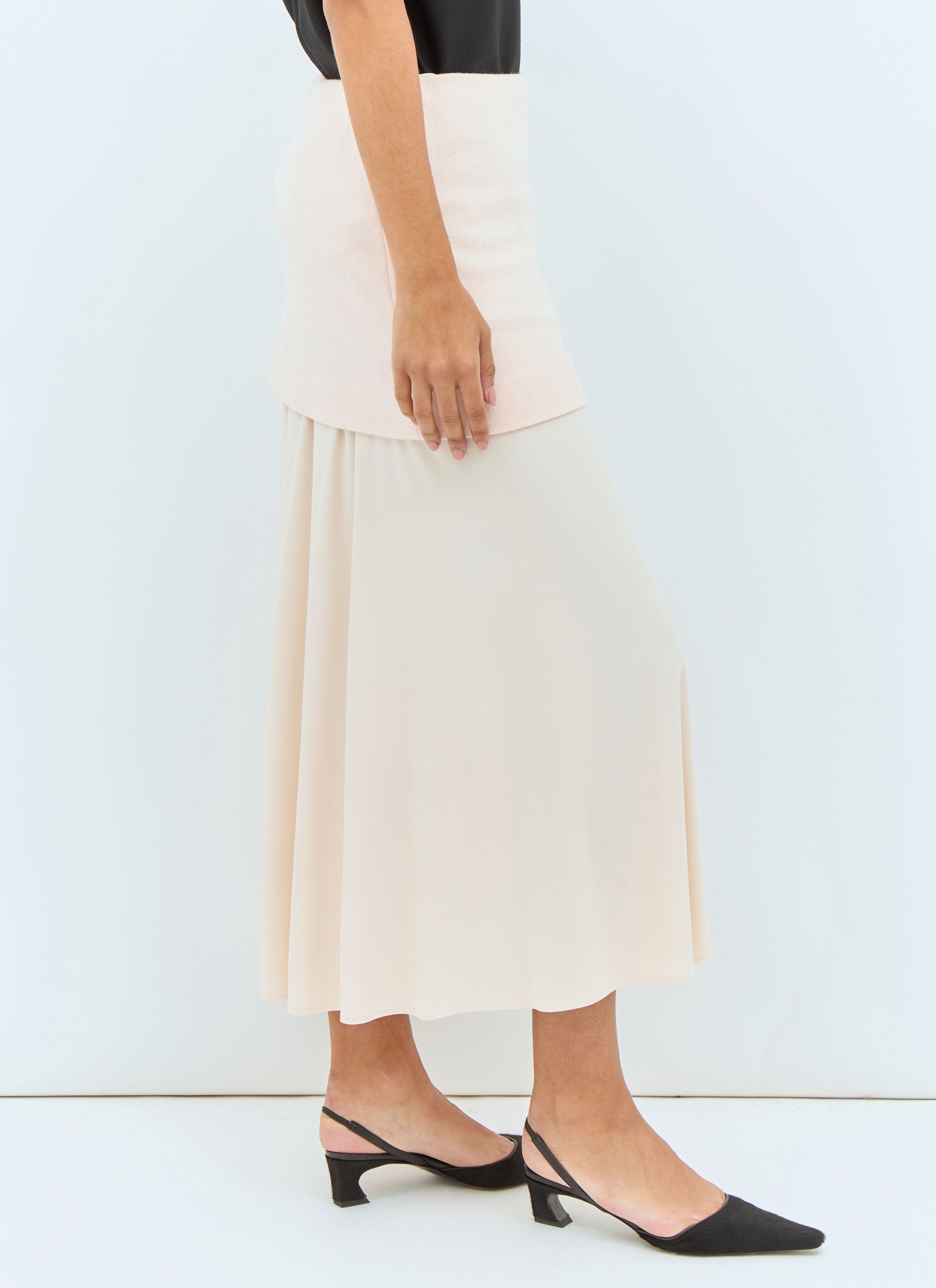 Jil Sander Layered Midi Skirt Size 27" / US 4 / IT 40 - 3 Thumbnail