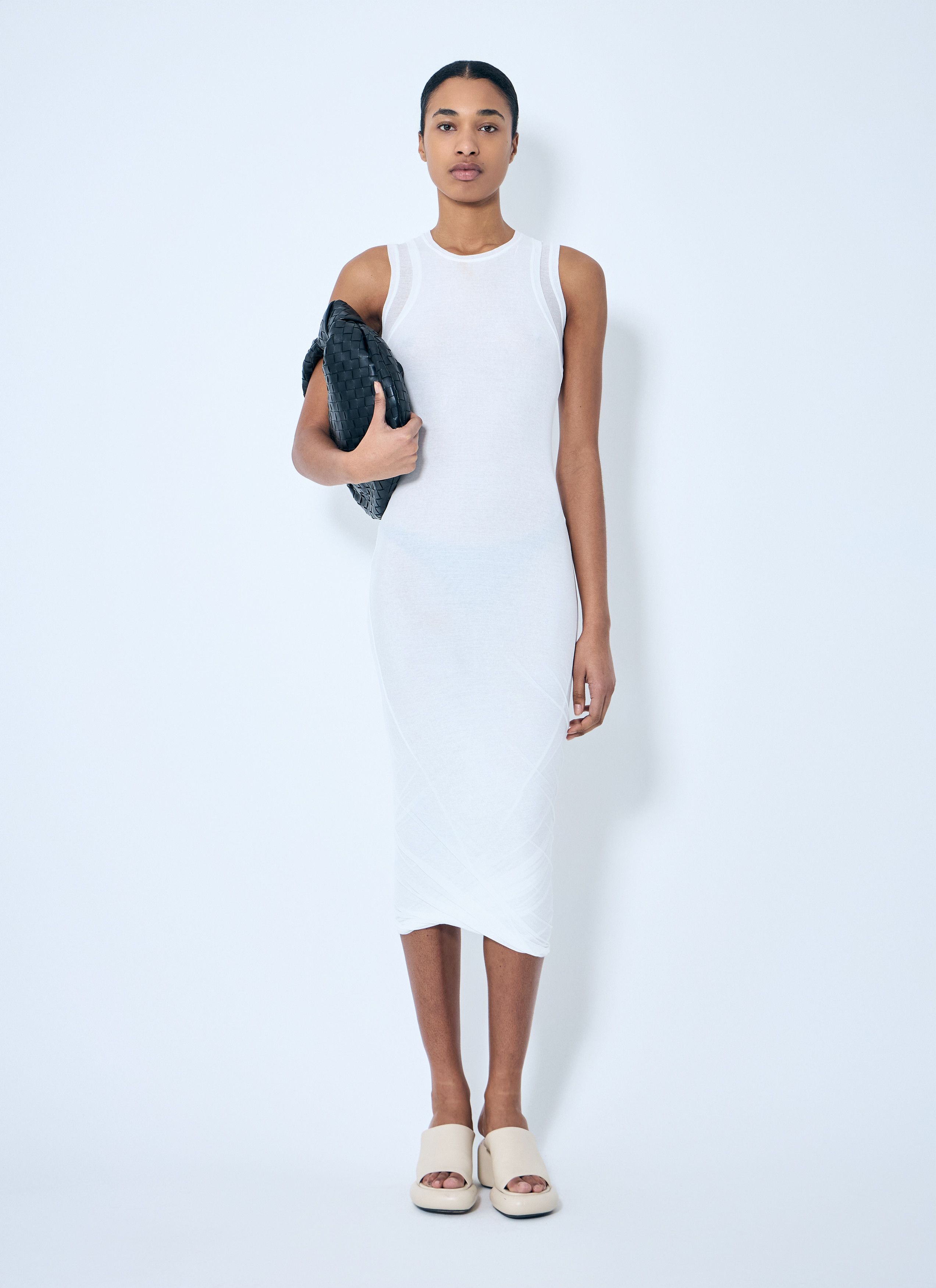 Jil Sander Layered Midi Dress Size M / US 6-8 / IT 42-44 - 2 Thumbnail