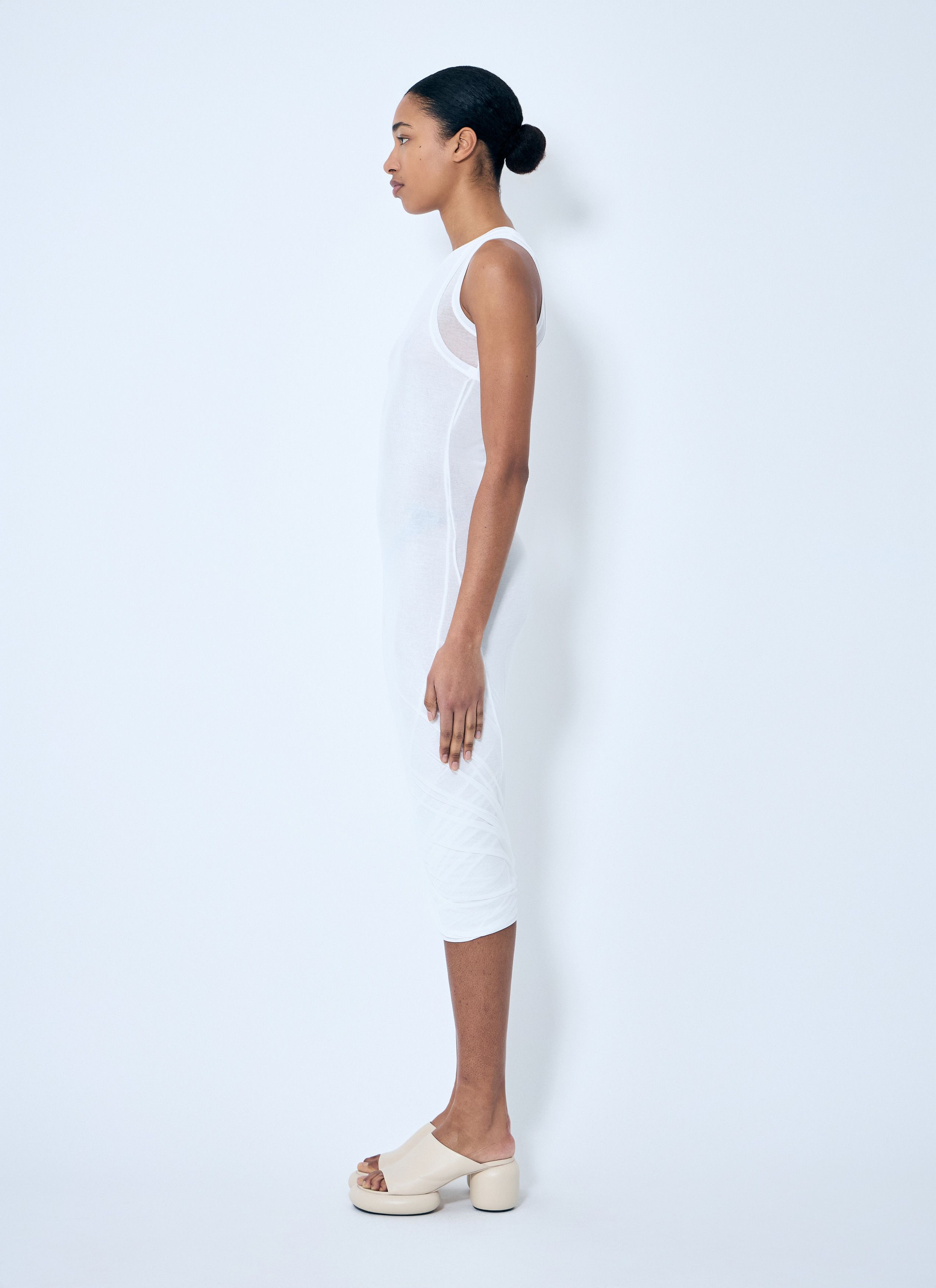 Jil Sander Layered Midi Dress Size M / US 6-8 / IT 42-44 - 3 Thumbnail