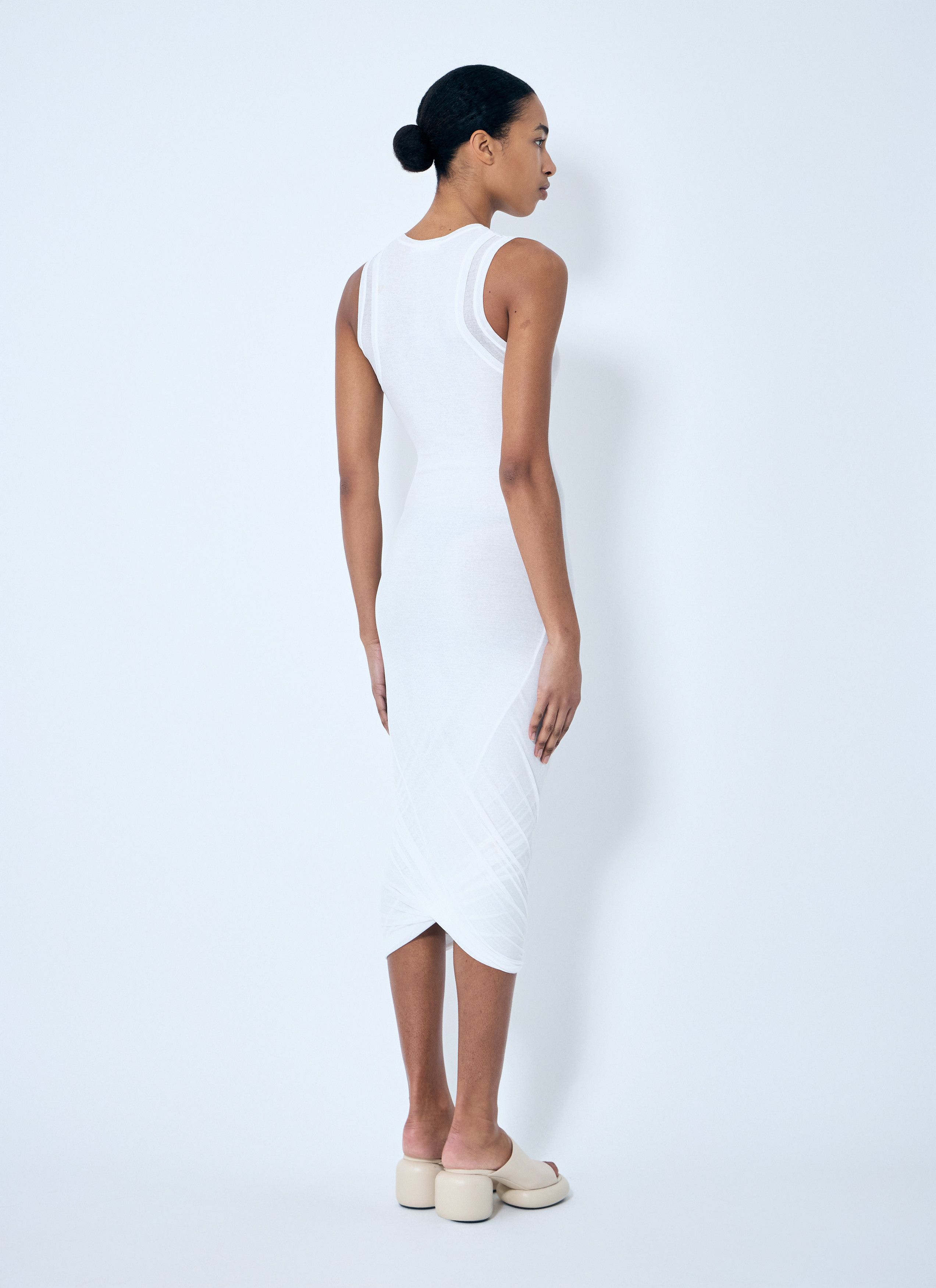 Jil Sander Layered Midi Dress Size M / US 6-8 / IT 42-44 - 4 Thumbnail