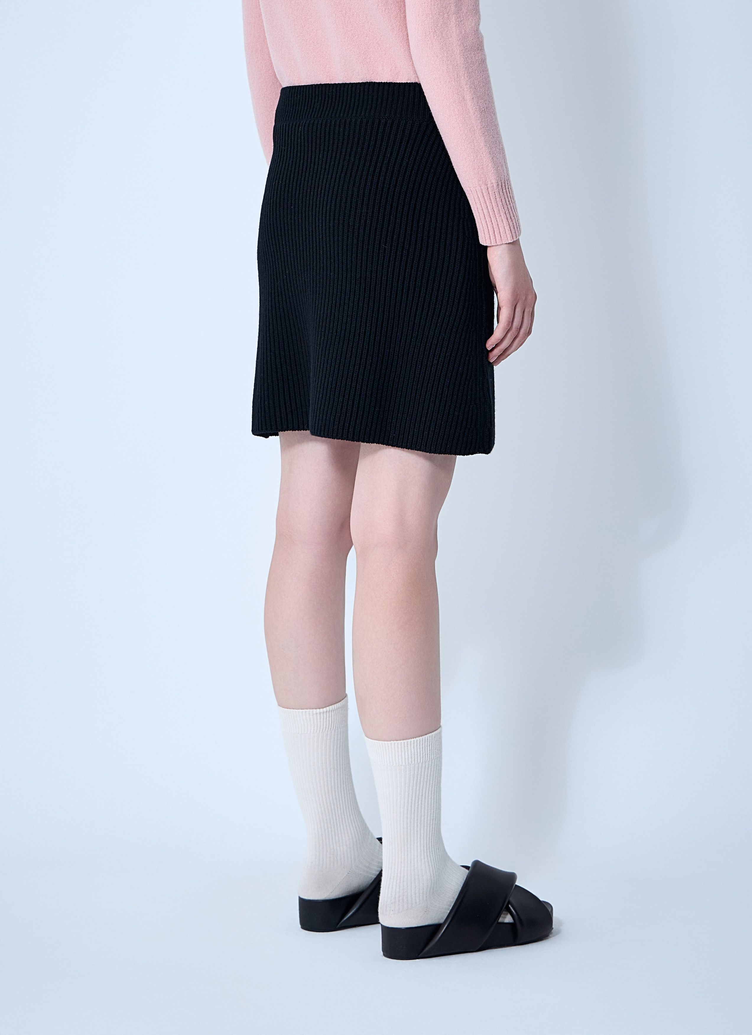 Jil Sander Wool Mini Skirt Size 27" / US 4 / IT 40 - 4 Thumbnail