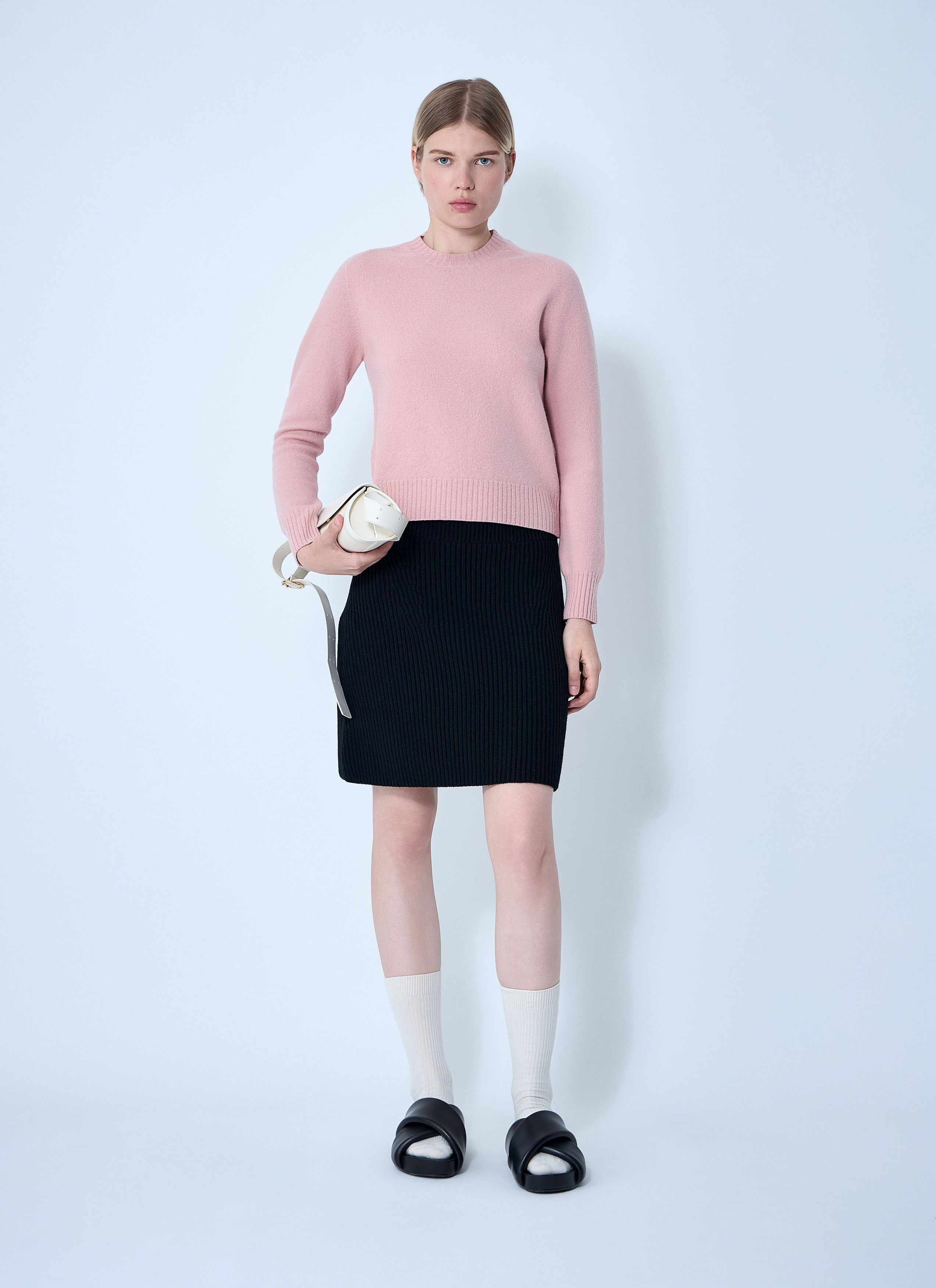 Jil Sander Wool Mini Skirt Size 27" / US 4 / IT 40 - 2 Thumbnail
