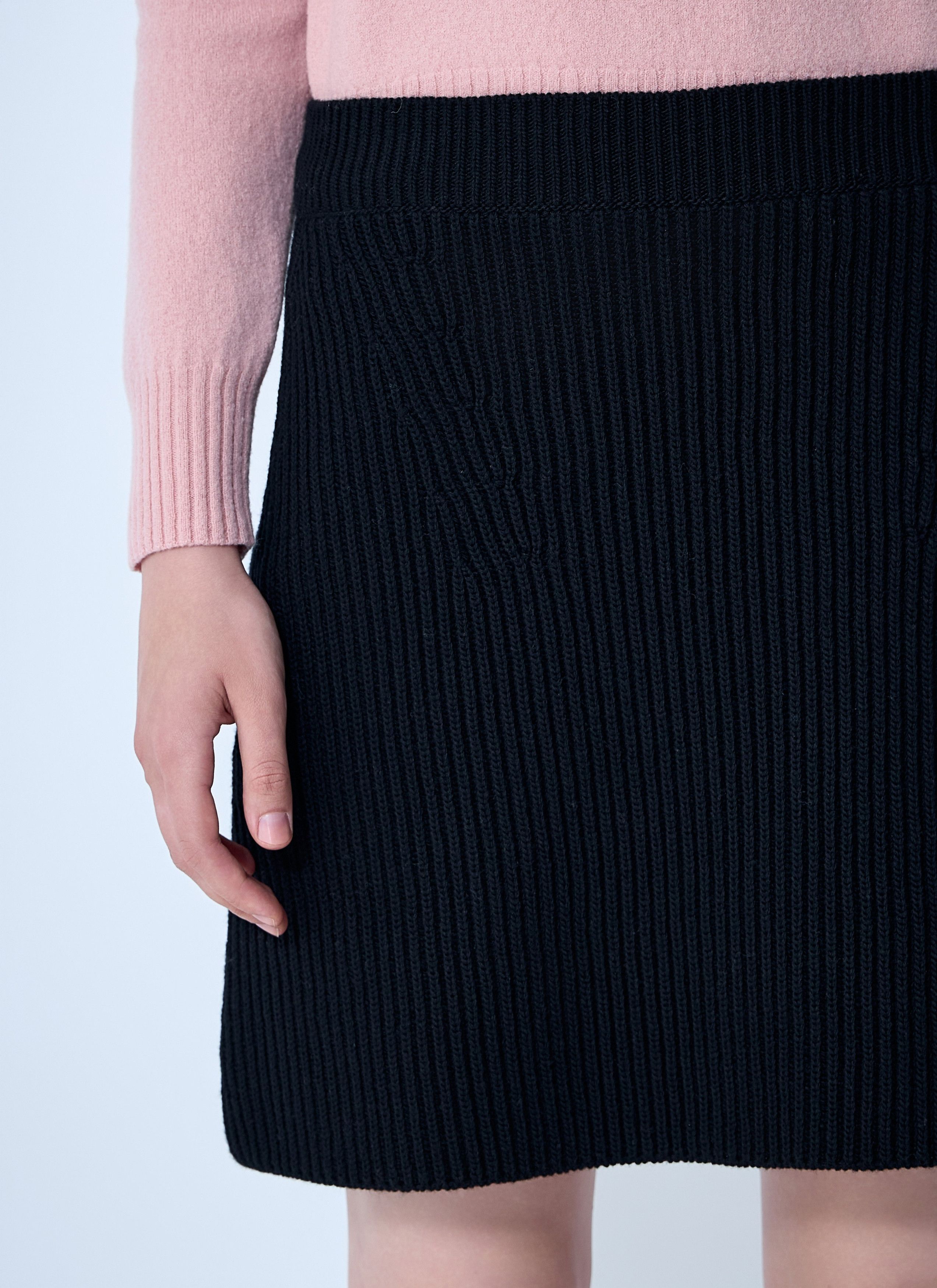 Jil Sander Wool Mini Skirt Size 27" / US 4 / IT 40 - 5 Thumbnail