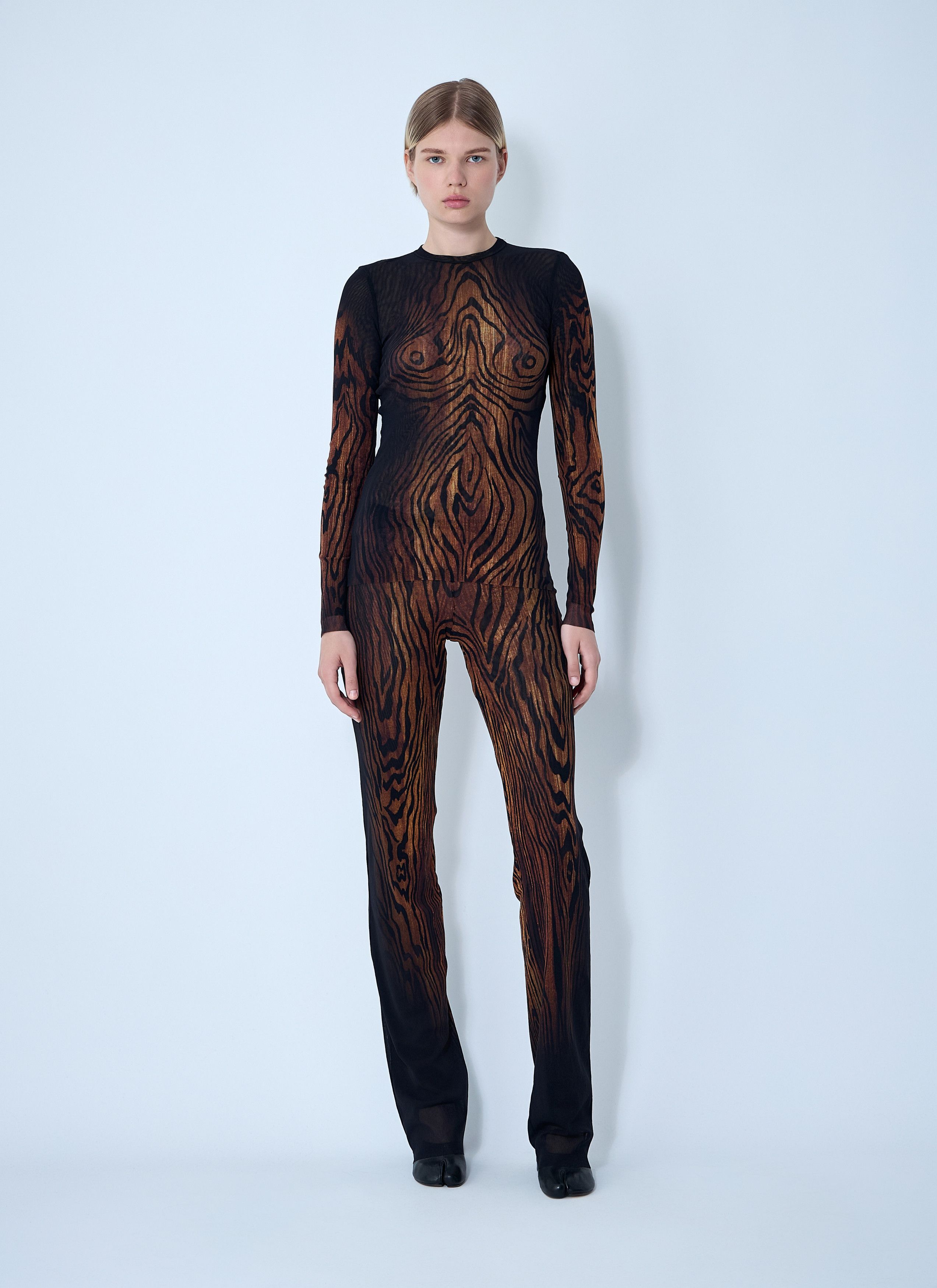 Jean Paul Gaultier Wood Mesh Top Size S / US 4 / IT 40 - 2 Thumbnail