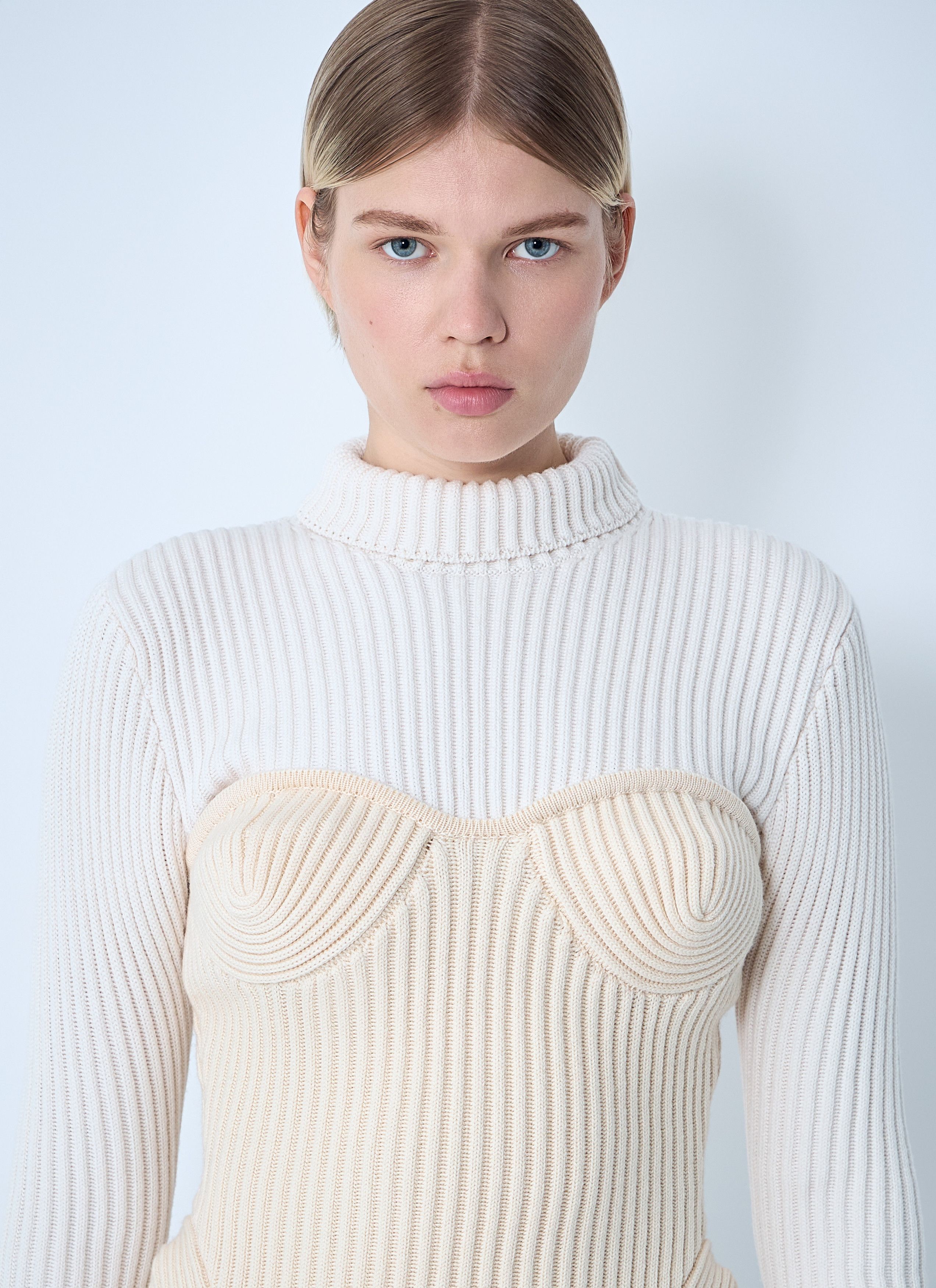 Jean Paul Gaultier Ribbed Wool Sweater Size S / US 4 / IT 40 - 5 Thumbnail