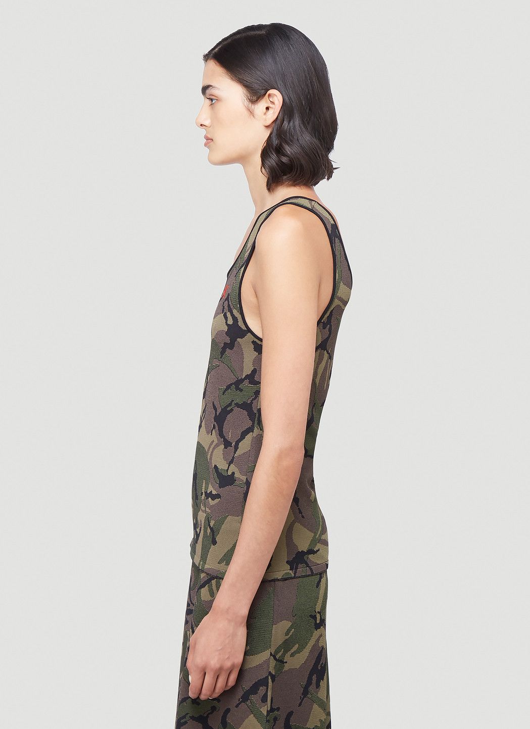 Kwaidan Editions Camouflage-Print Tank Top Size S / US 4 / IT 40 - 3 Thumbnail