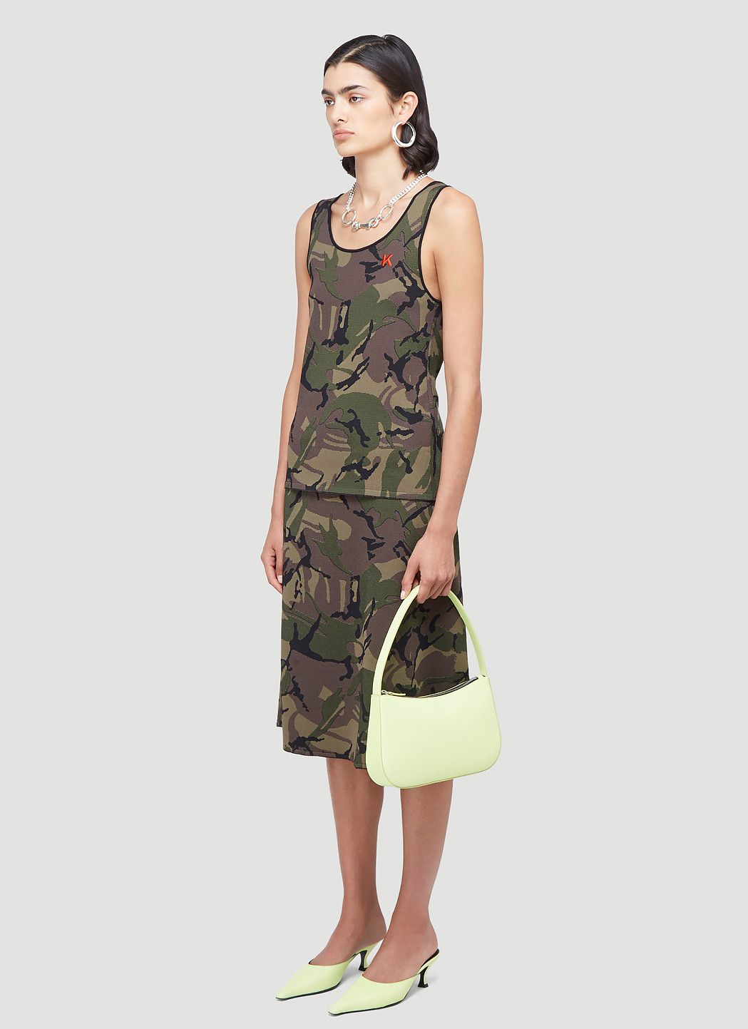 Kwaidan Editions Camouflage-Print Tank Top Size M / US 6-8 / IT 42-44 - 2 Thumbnail