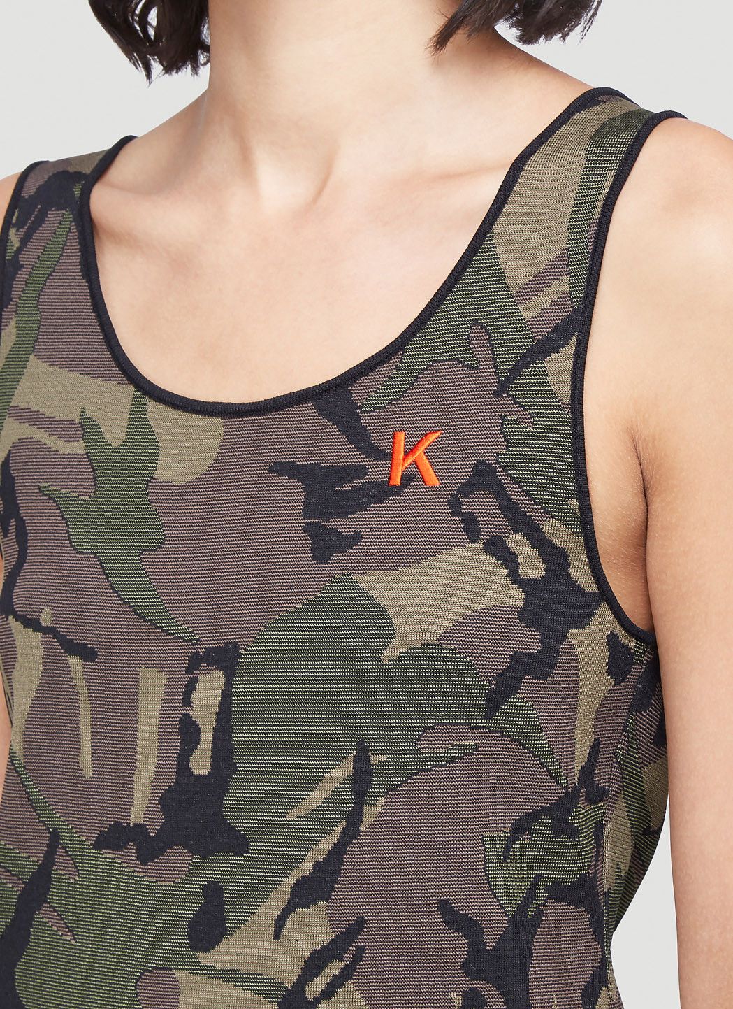 Kwaidan Editions Camouflage-Print Tank Top Size M / US 6-8 / IT 42-44 - 5 Thumbnail