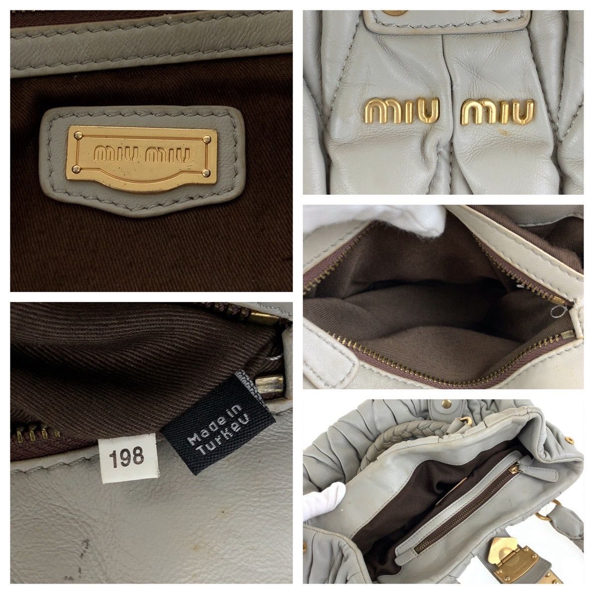 Miu Miu Miu Miu Miu Miu Matelassé Leather 2way Bag Leather Shoulder Bag Size ONE SIZE - 4 Thumbnail